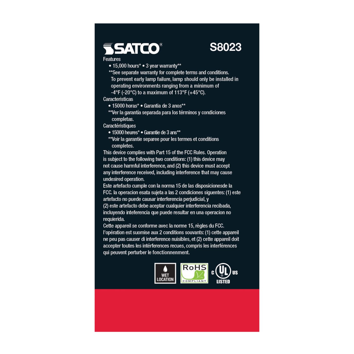 1W/LED/S14/BLUE/120V/ND/4PK - S8023