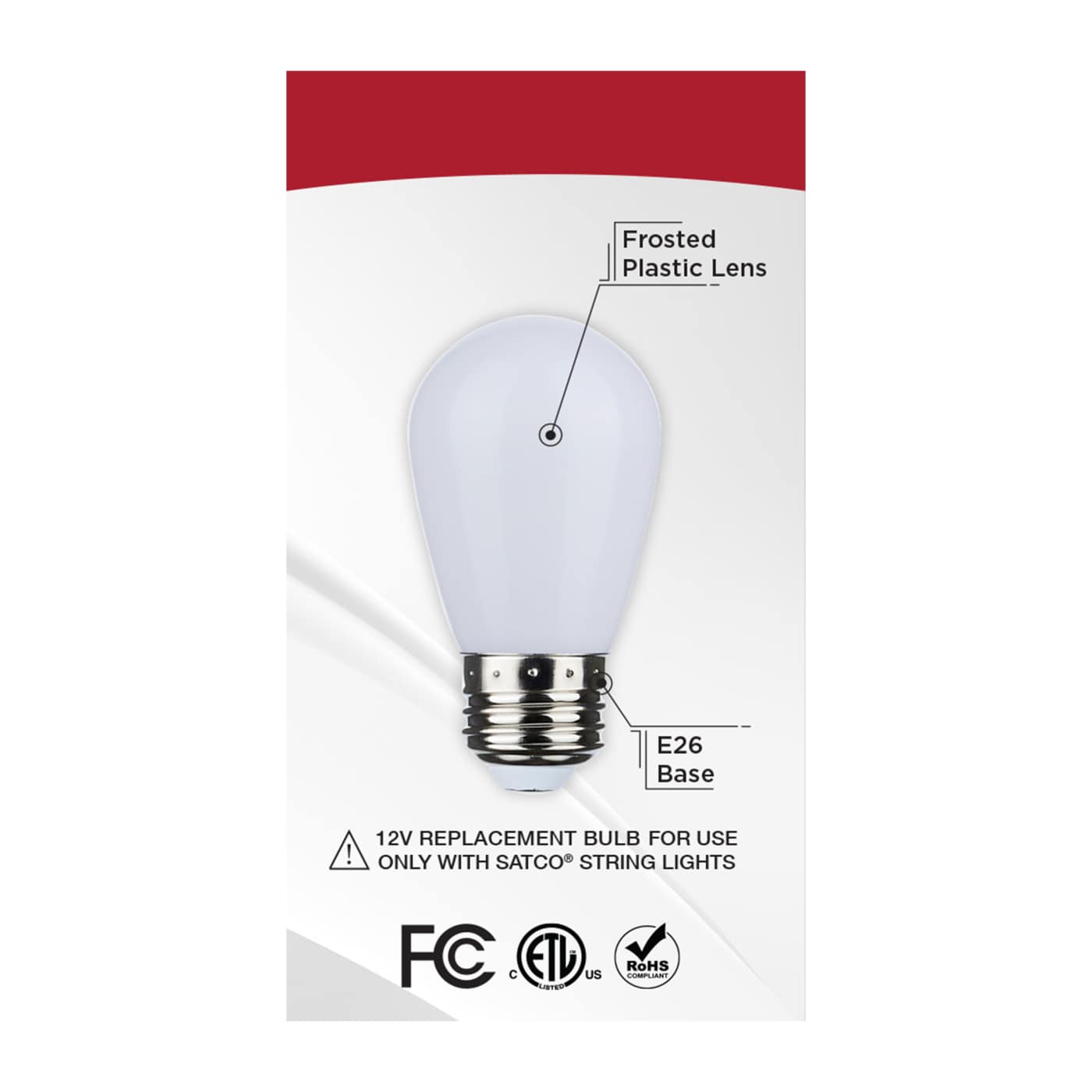 1W/LED/S14/TW/FR/12V/2PK - S8051