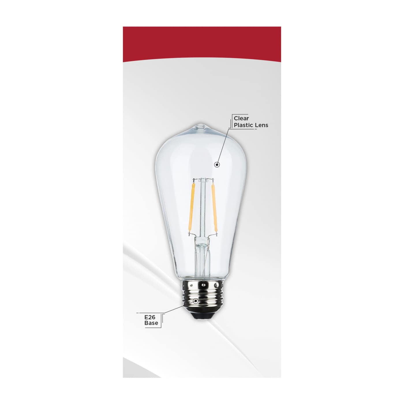 2W/LED/ST19/822/120V/2PK - S8053