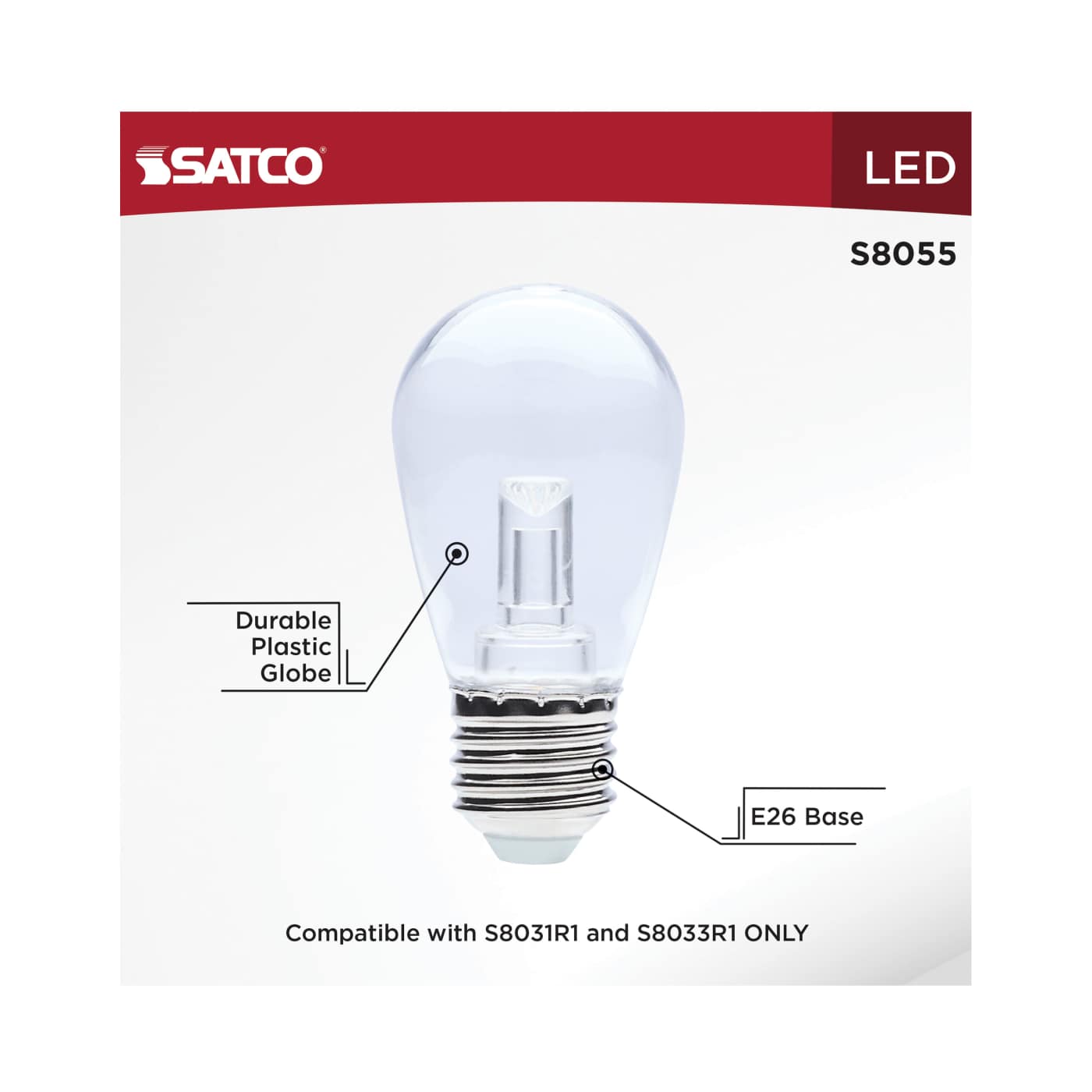 0.5W/LED/S14/RGBTW/CL/RC/12V - S8055