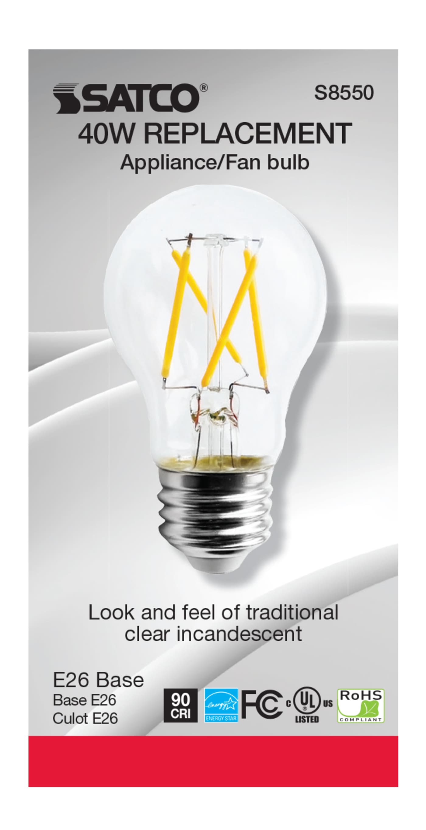 5A15/CL/LED/E26/27K/90CRI/120V - S8550