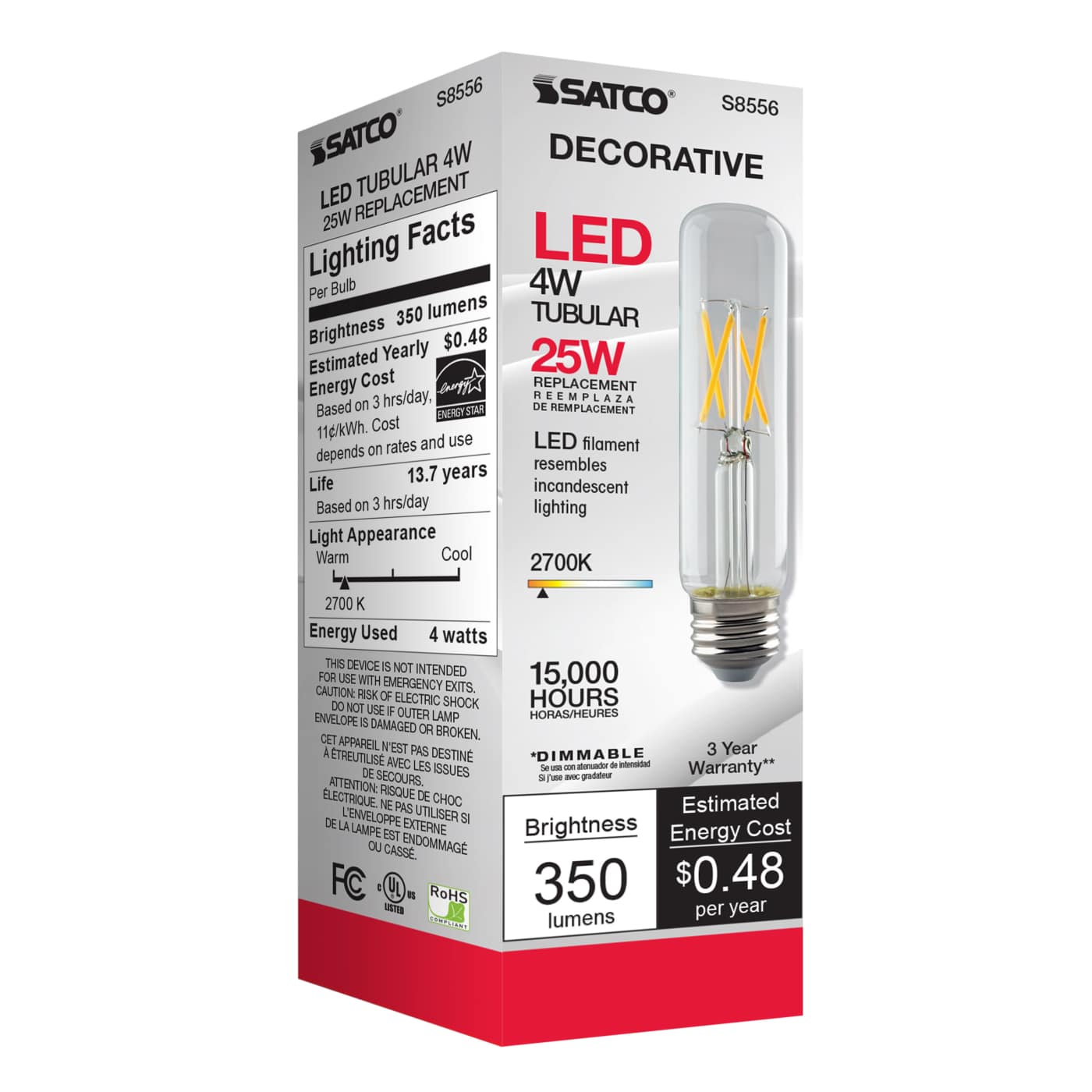 4T10/LED/E26/27K/120V - S8556