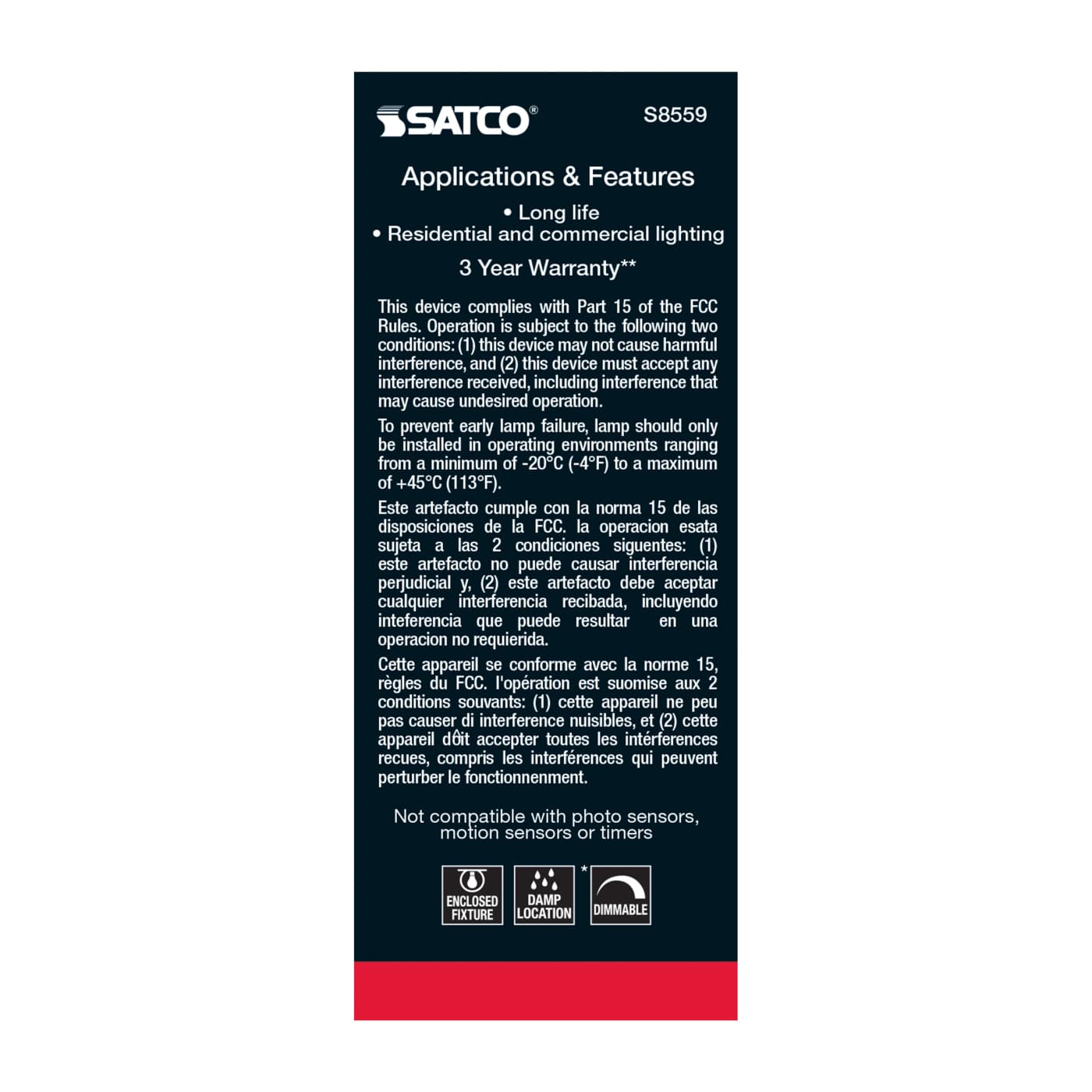 5.5BT15/LED/E26/27K/120V - S8559