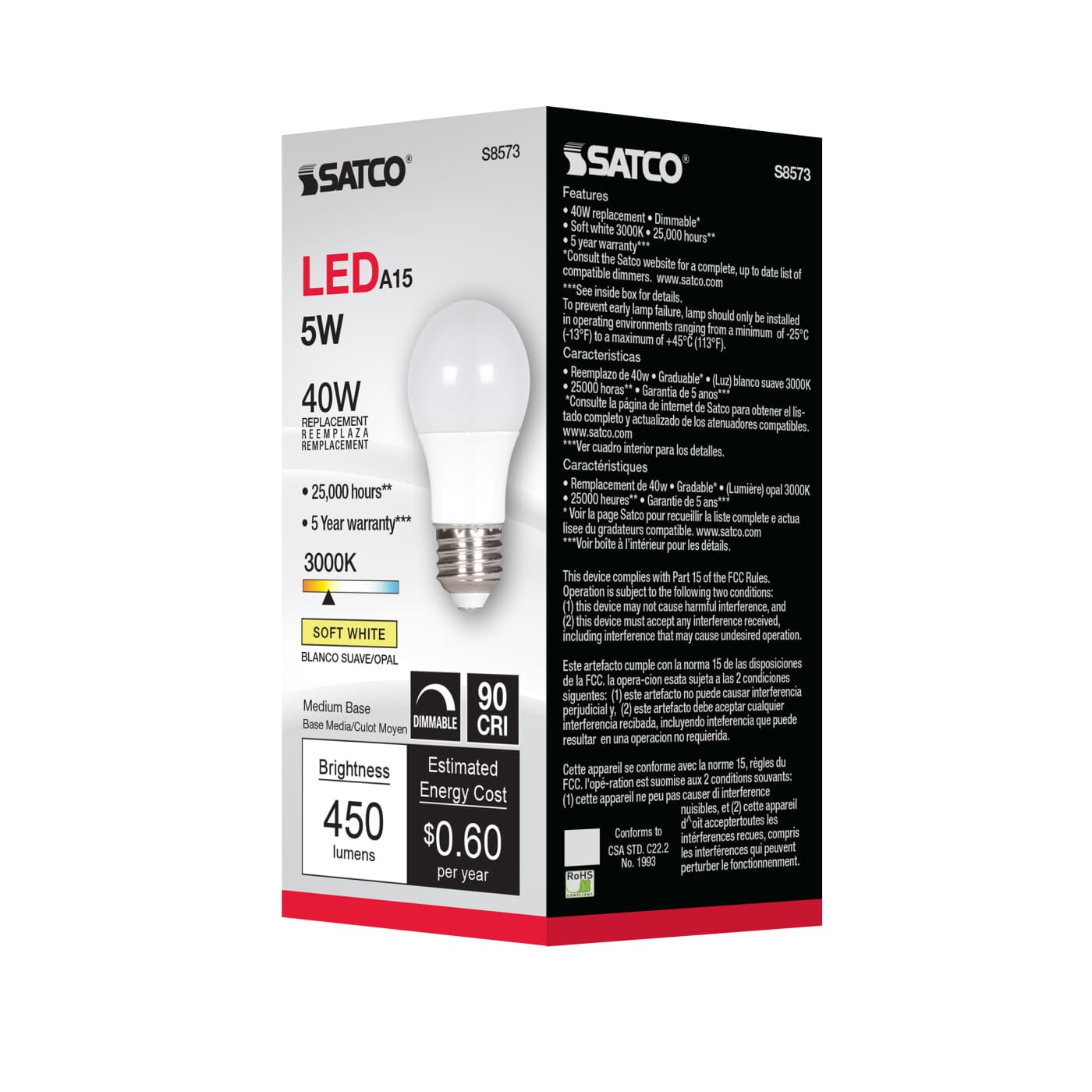 5A15/LED/3000K/120V - S8573