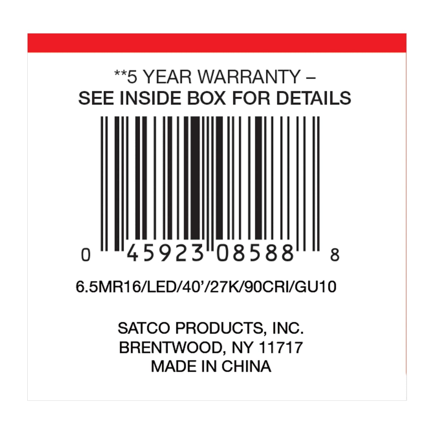 6.5MR16/LED/40'/927/GU10 - S8588