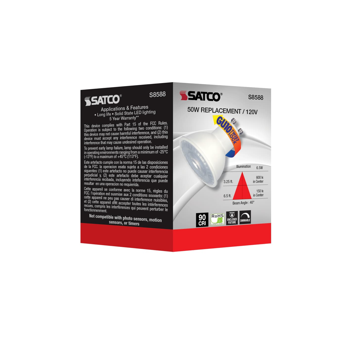 6.5MR16/LED/40'/927/GU10 - S8588