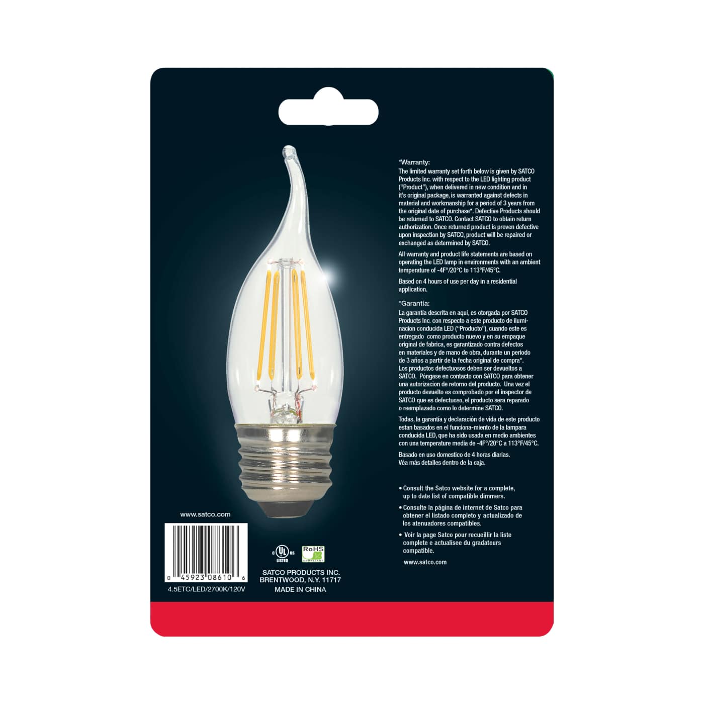 4.5W EFC/LED/27K/120V - S8610