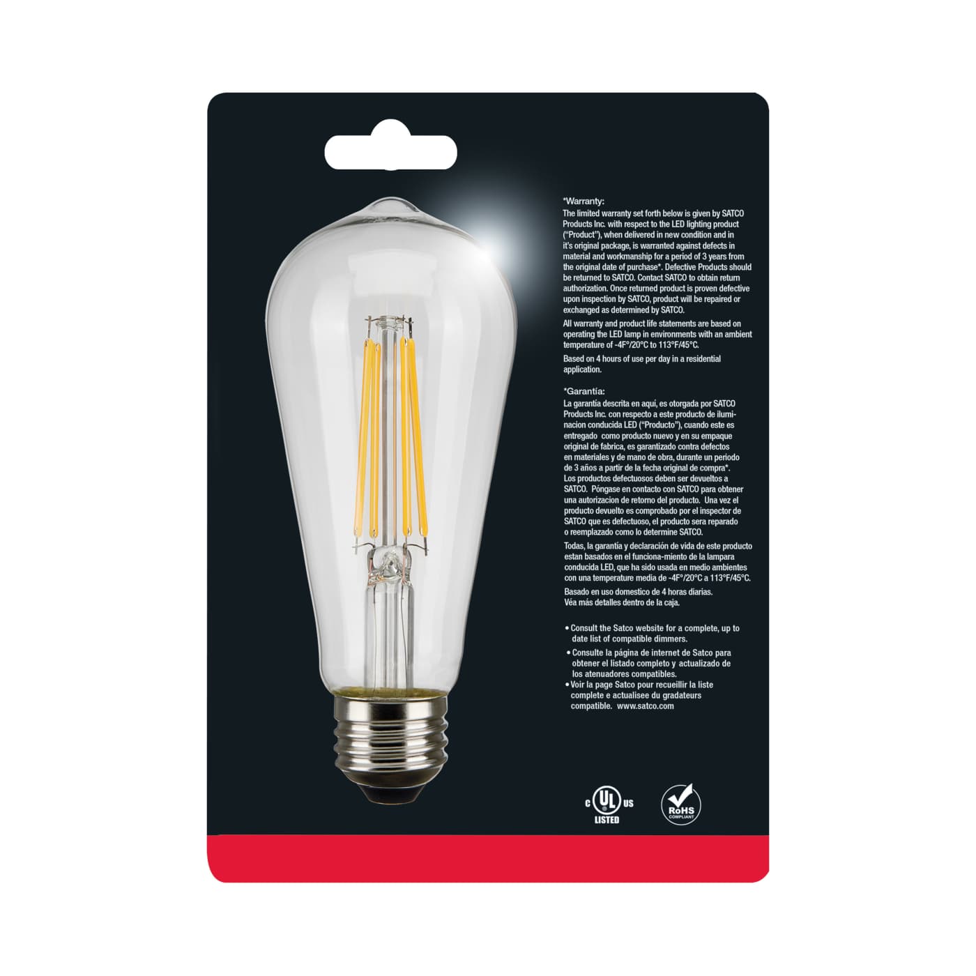 6.5ST19/CL/LED/E26/27K/120V - S8611