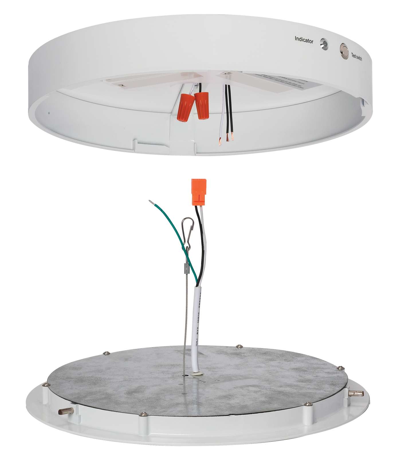 BATTERY BACK UP 13" ROUND WH - S8672