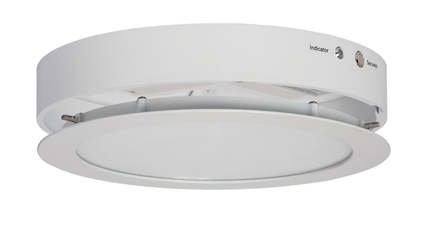 BATTERY BACK UP 13" ROUND WH - S8672