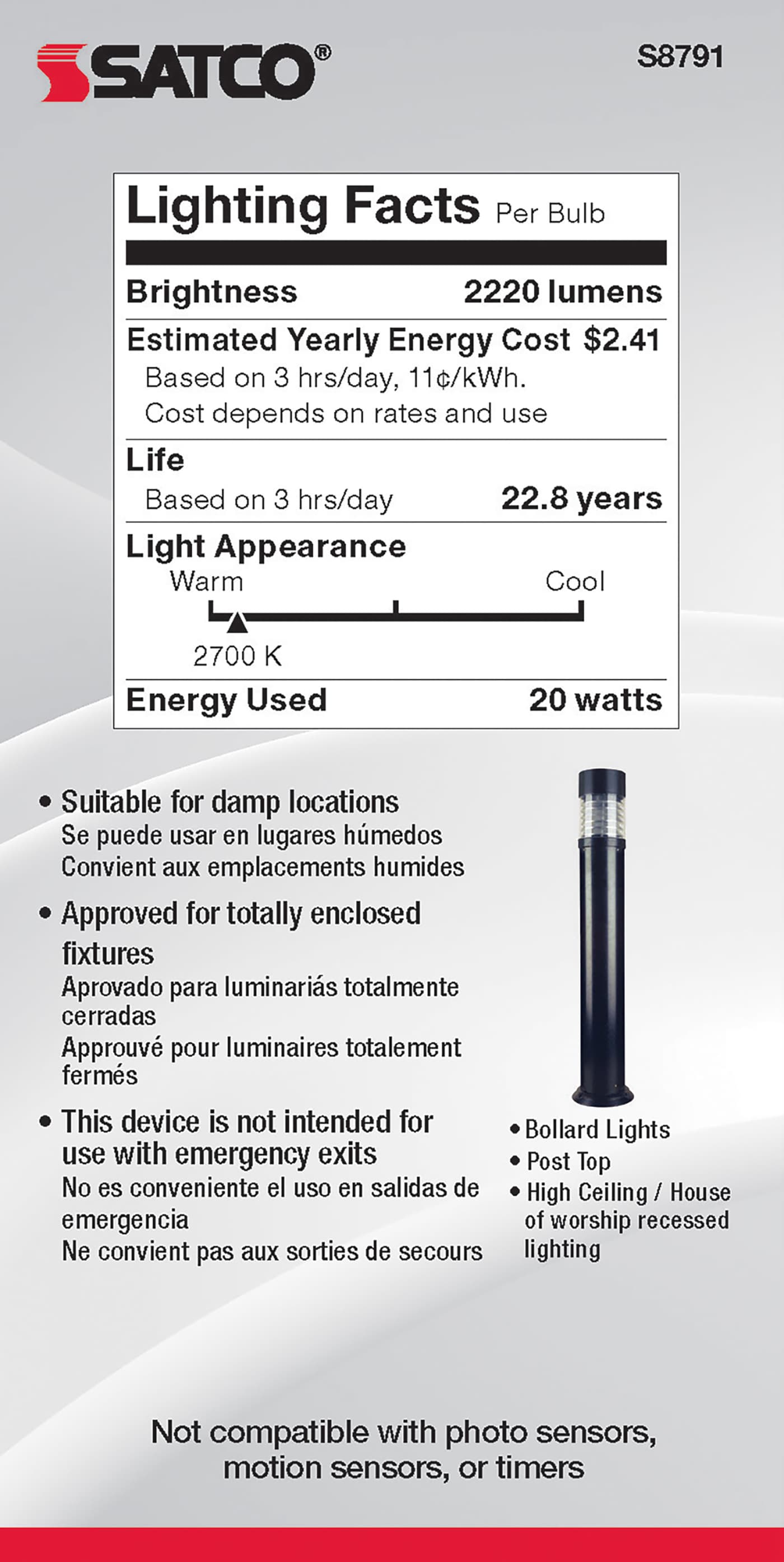20WA21/LED/927/120V/DIM - S8791