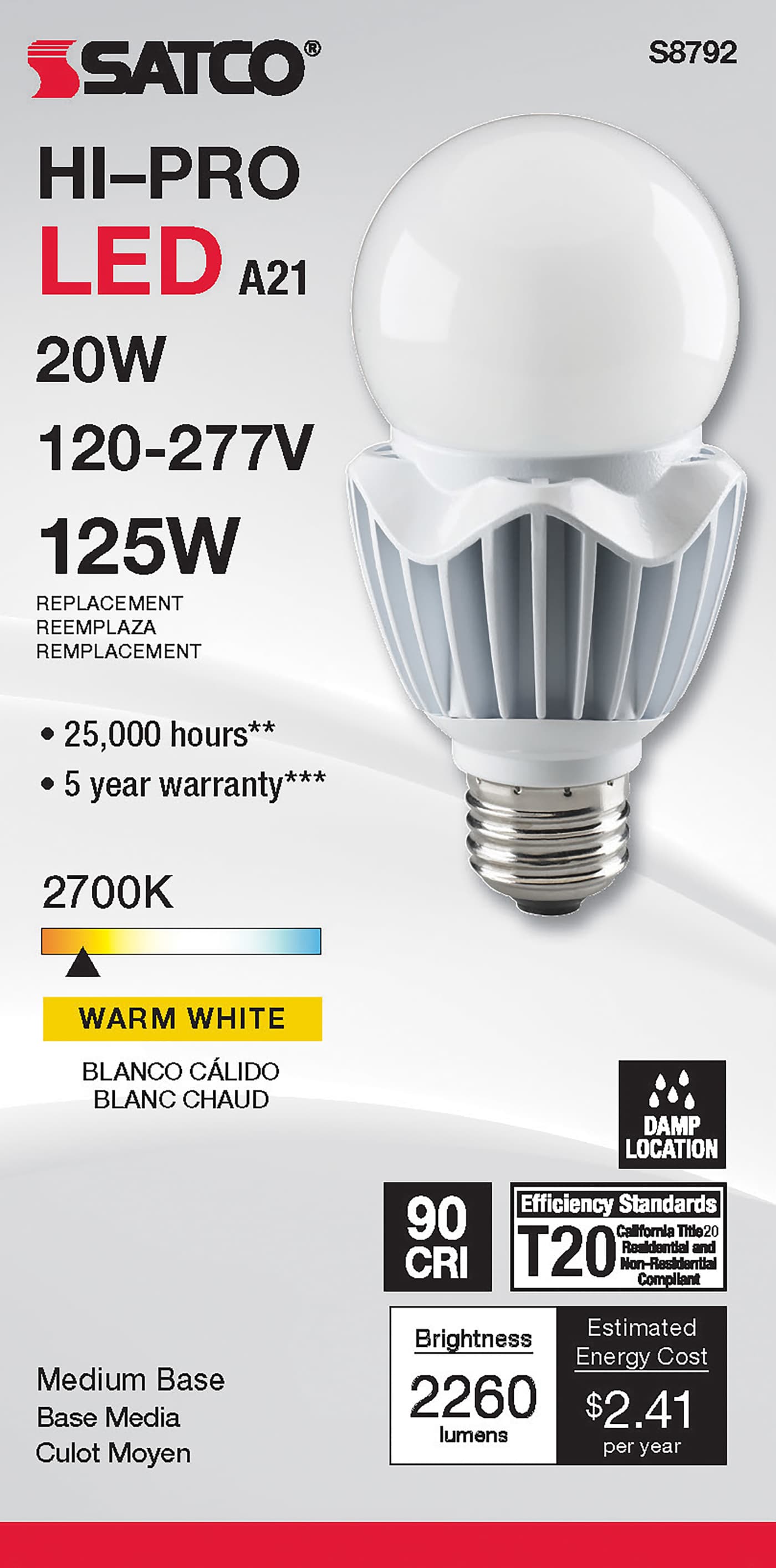 20WA21/LED/927/120-277V - S8792