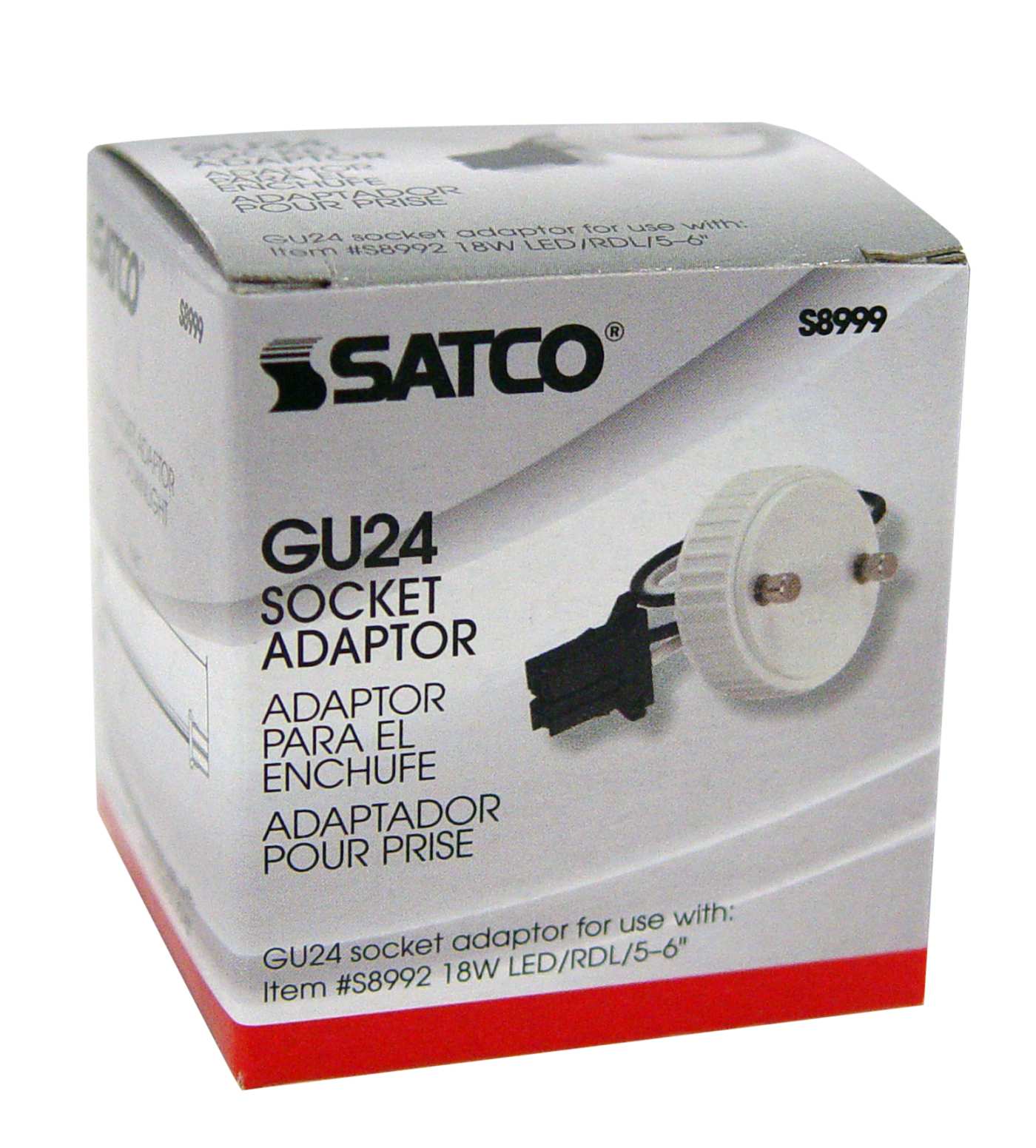 GU24 SOCKET ADAPTER FOR RECESS - S8999