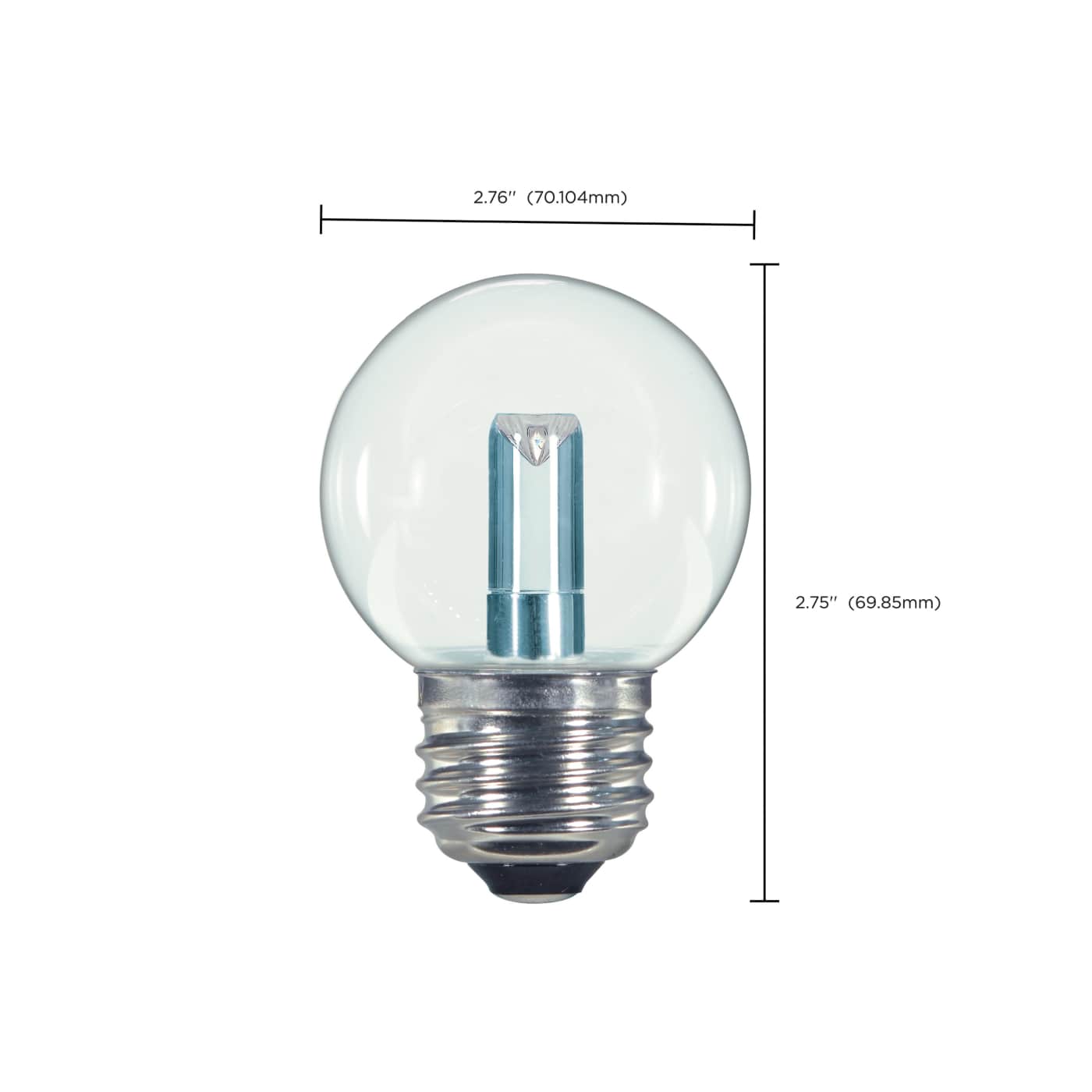 1.4W G16.5/WH/LED/120V/CD E26 - S9159