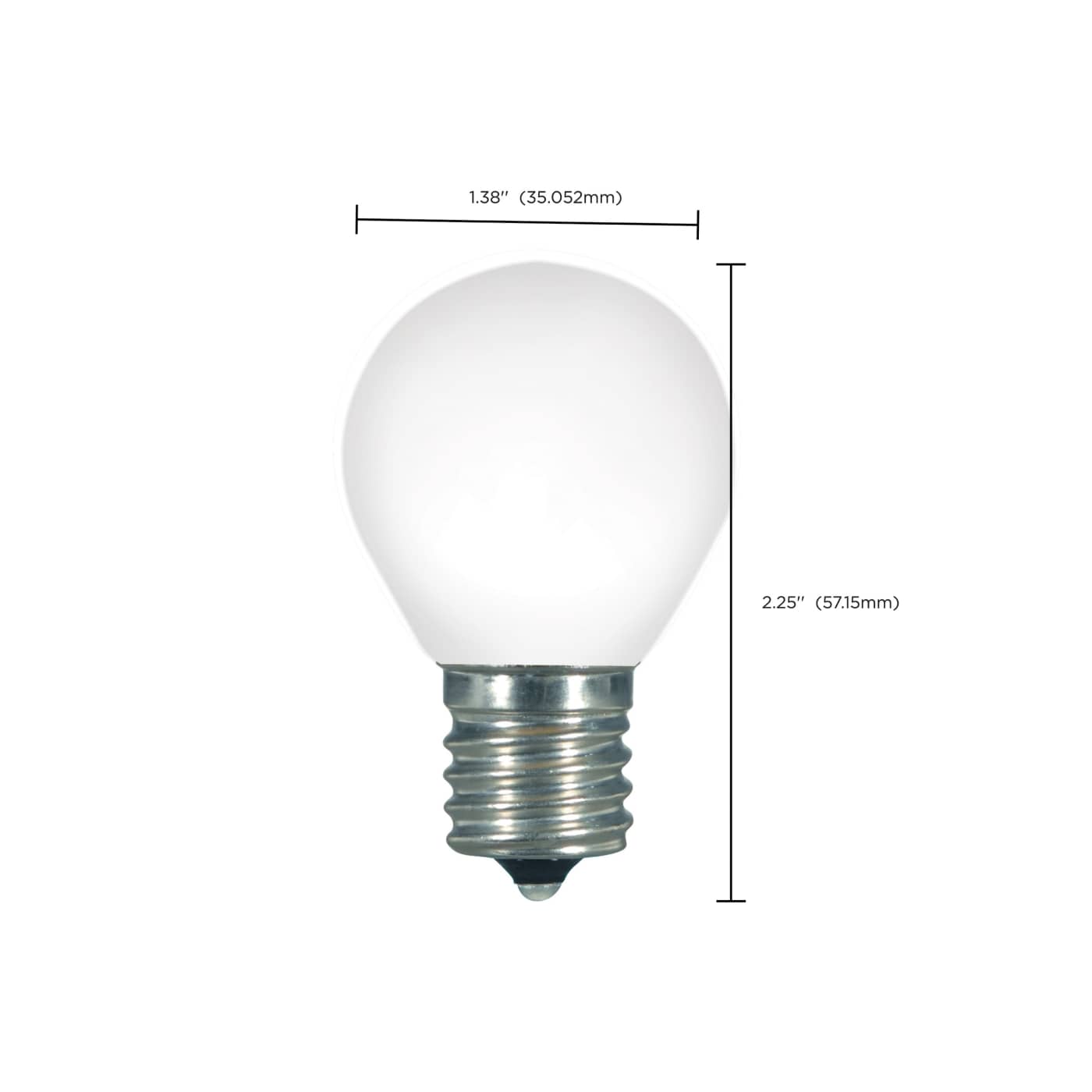 1.0W S11/WH/LED/E17/120V/CD - S9168