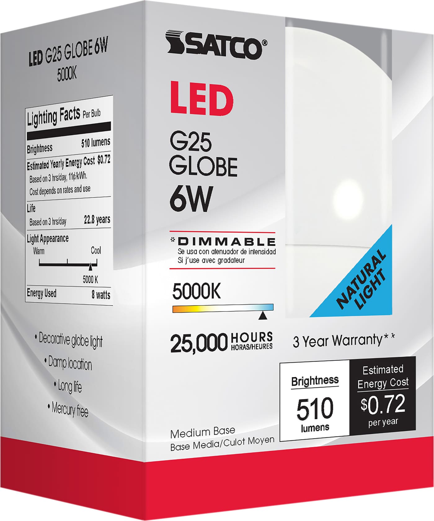 6G25LED/5000K/450L/120/D - S9203
