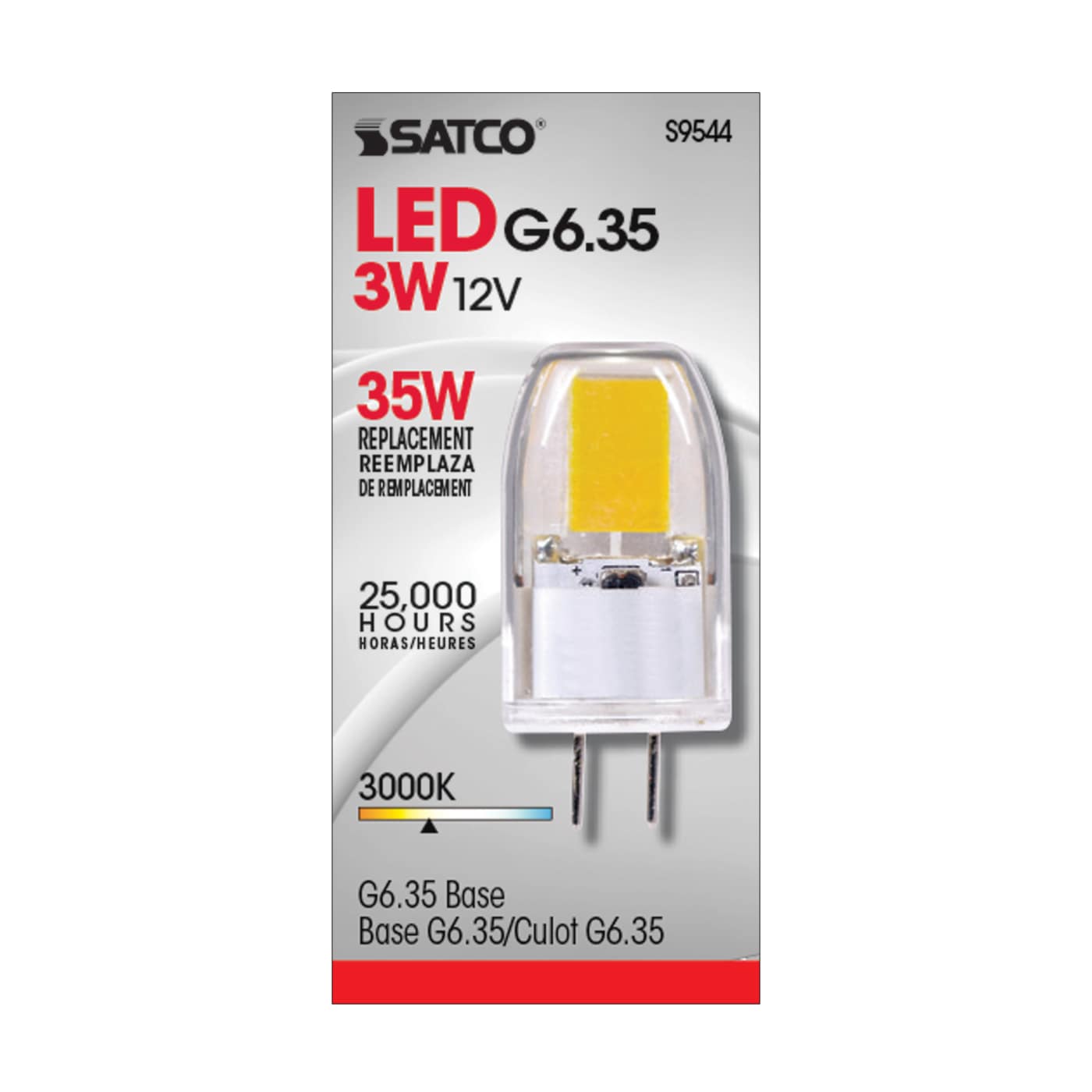 LED 3W JC/G6.35 12V 3000K 300L - S9544