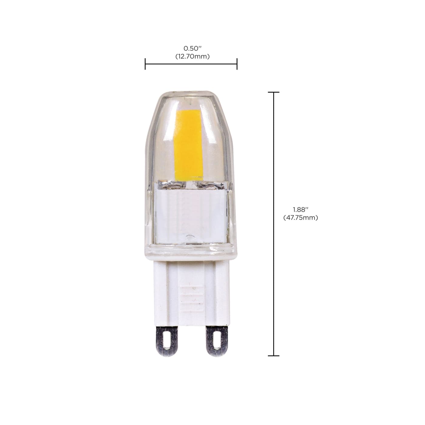 LED 1.6W JCD/G9 120V 3000K - S9546