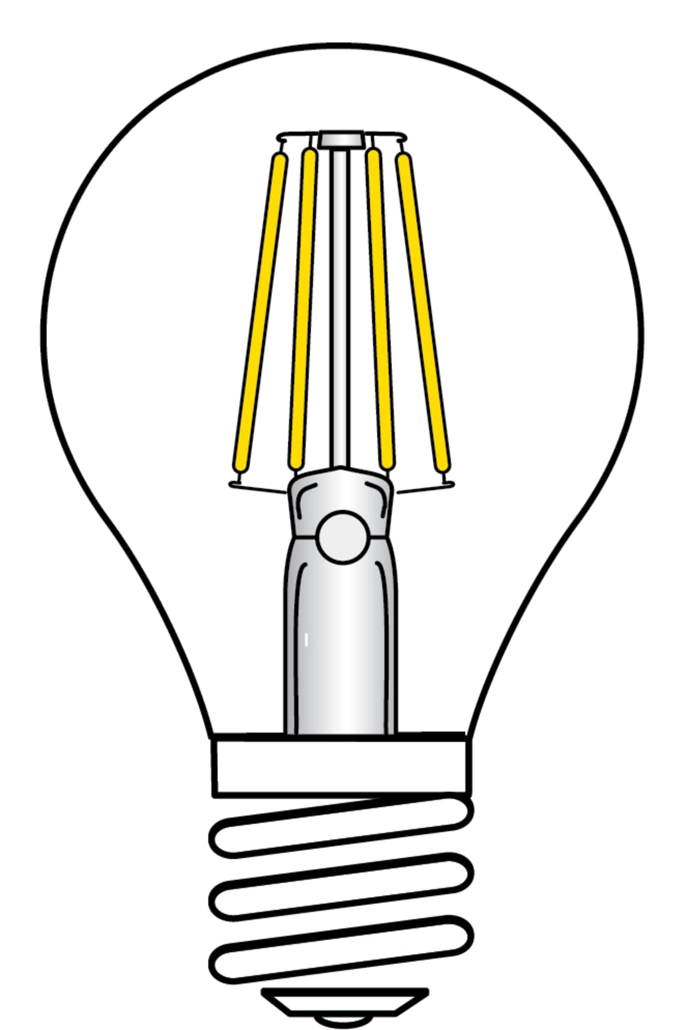 4.5A19/CL/LED/E26/27K/120V - S9561