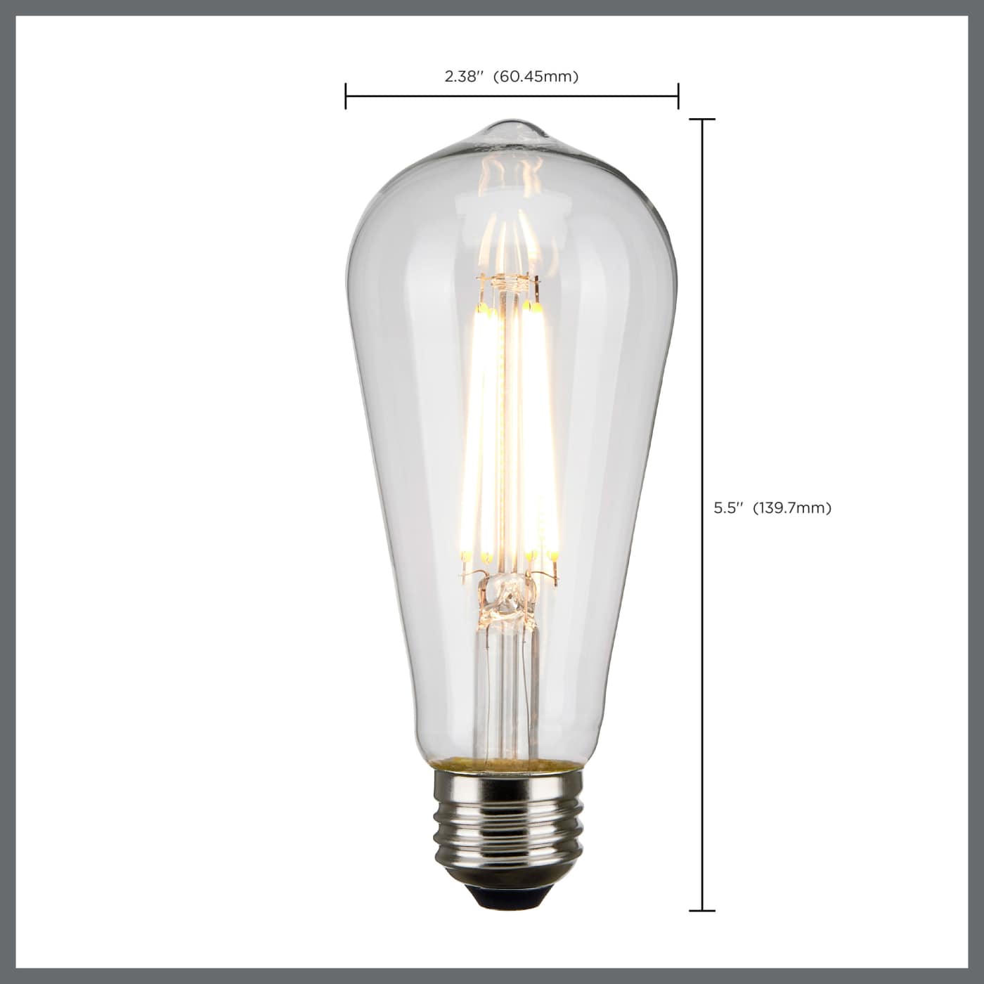 7ST19/CL/LED/E26/27K/120V - S9581