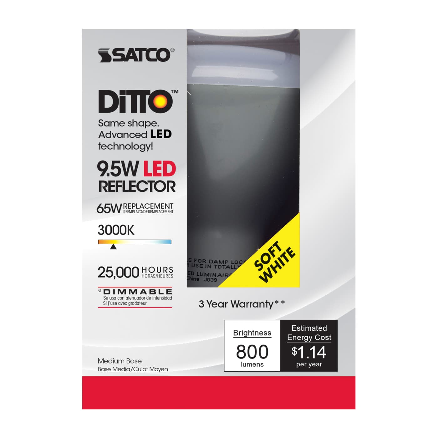 9.5BR30/LED/3000K/750L/120V/D - S9621