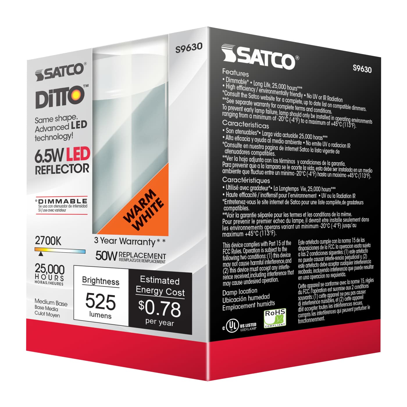 6.5R20/LED/2700K/525L/120V - S9630