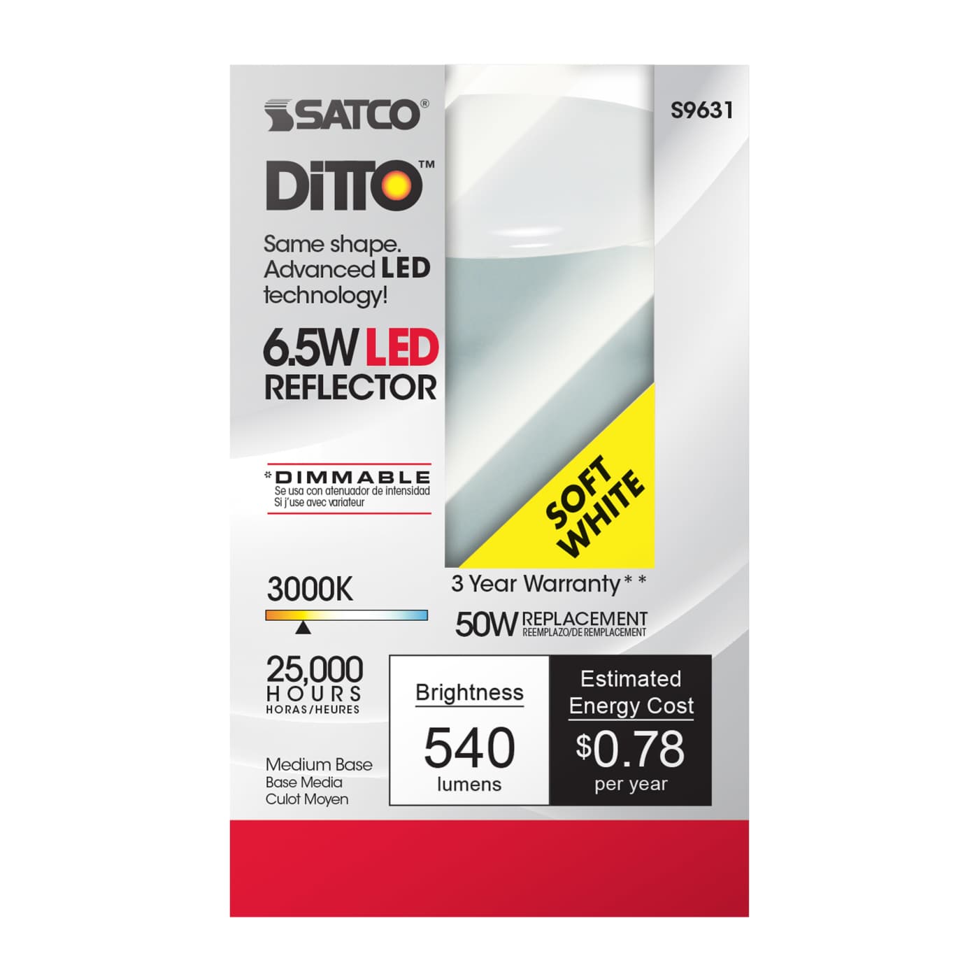 6.5R20/LED/3000K/525L/120V - S9631