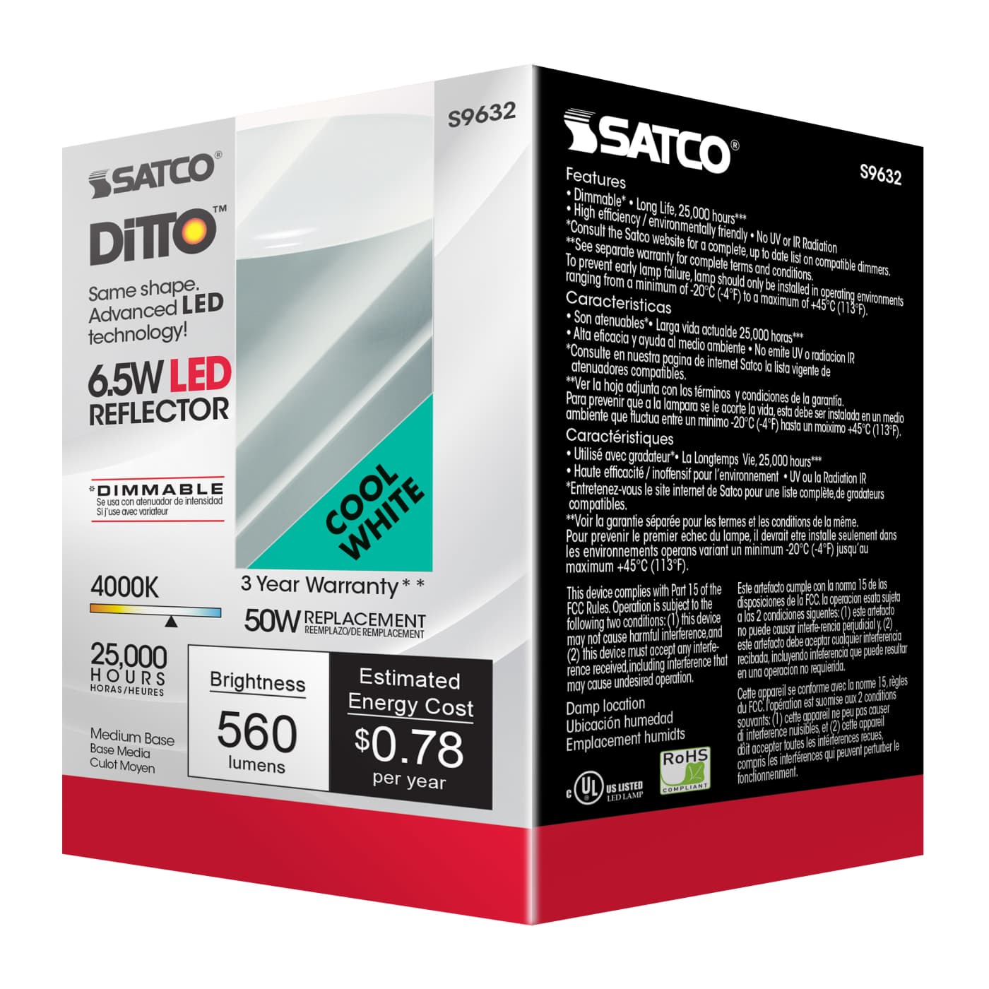 6.5R20/LED/4000K/525L/120V - S9632