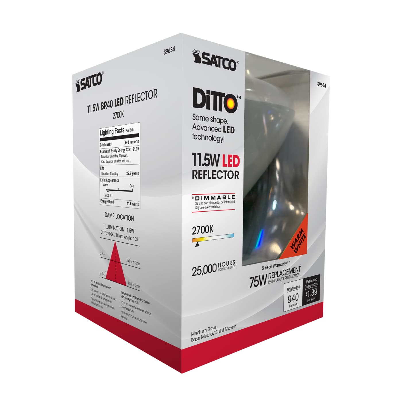 11.5BR40/LED/2700K/940L/120V - S9634