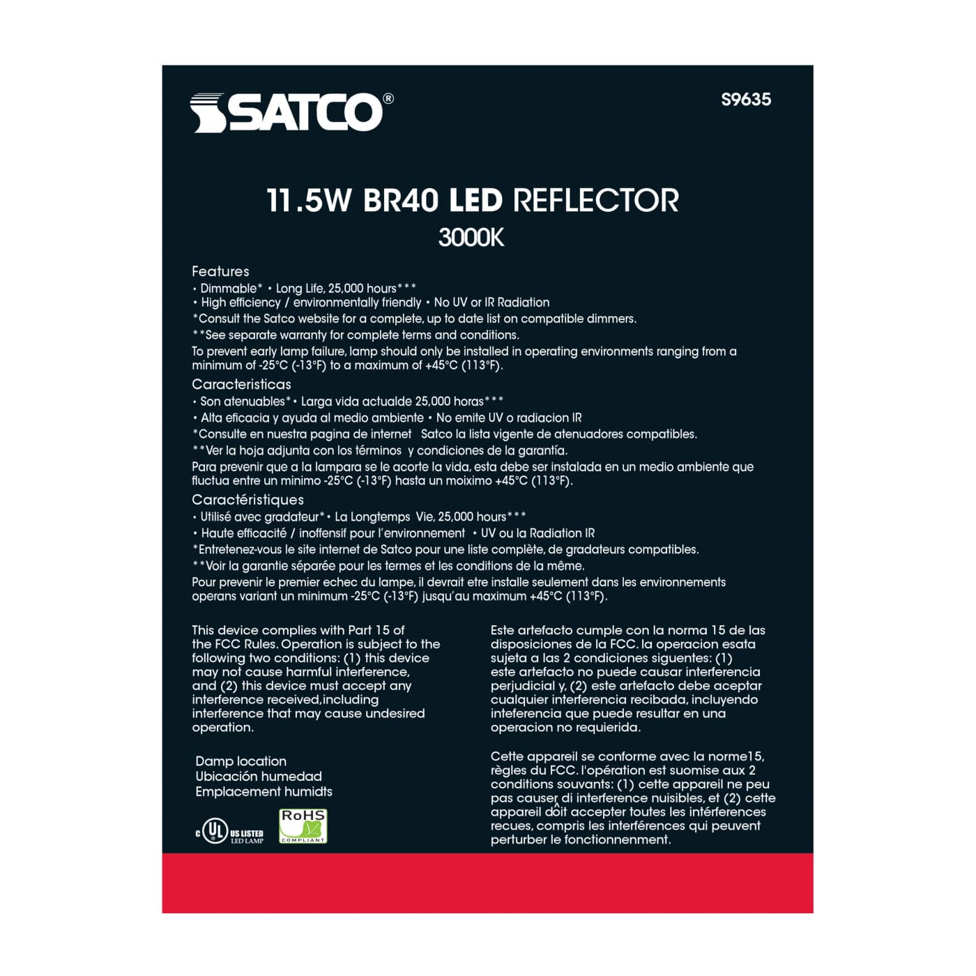 11.5BR40/LED/3000K/940L/120V - S9635