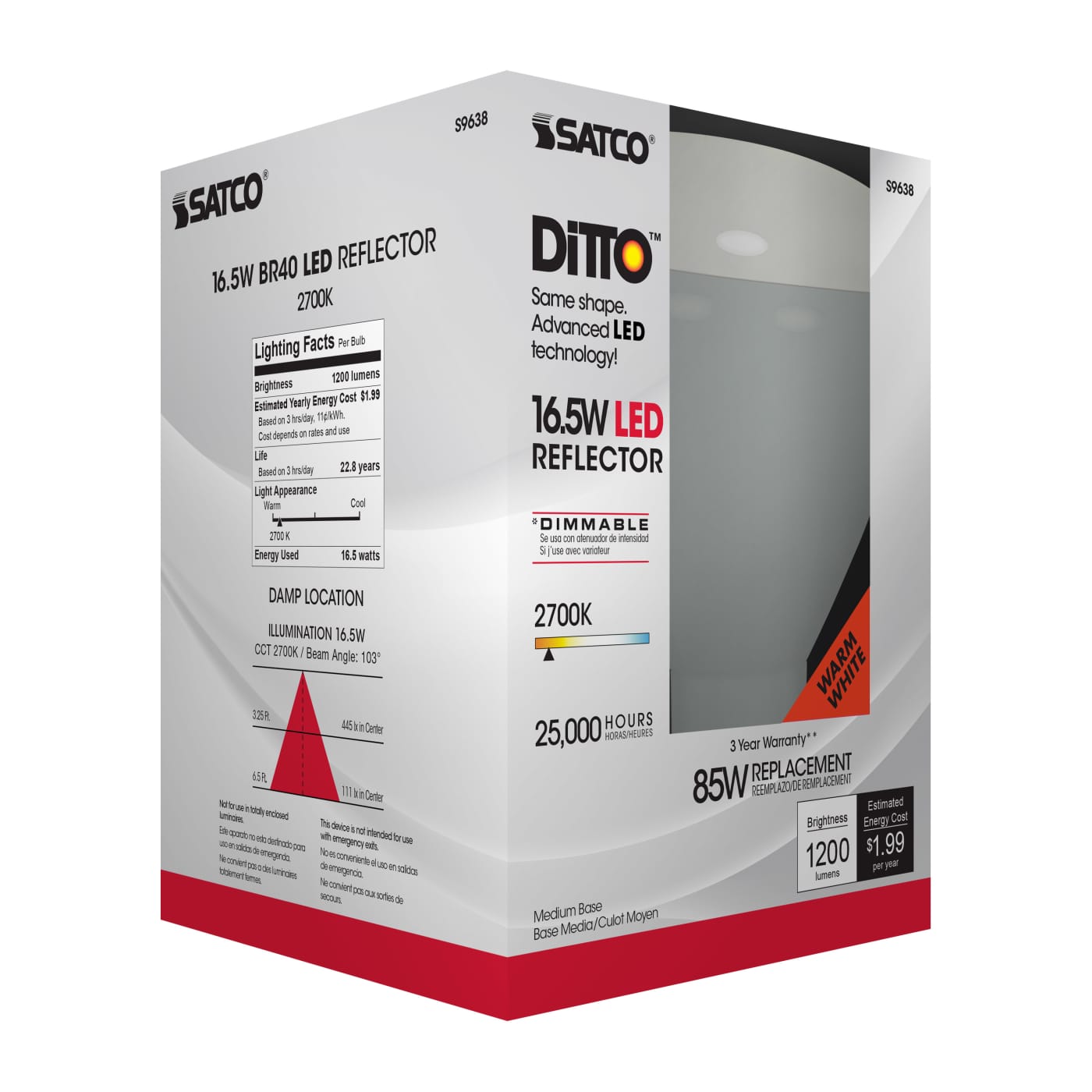 16.5BR40/LED/2700K/1200L/120V - S9638