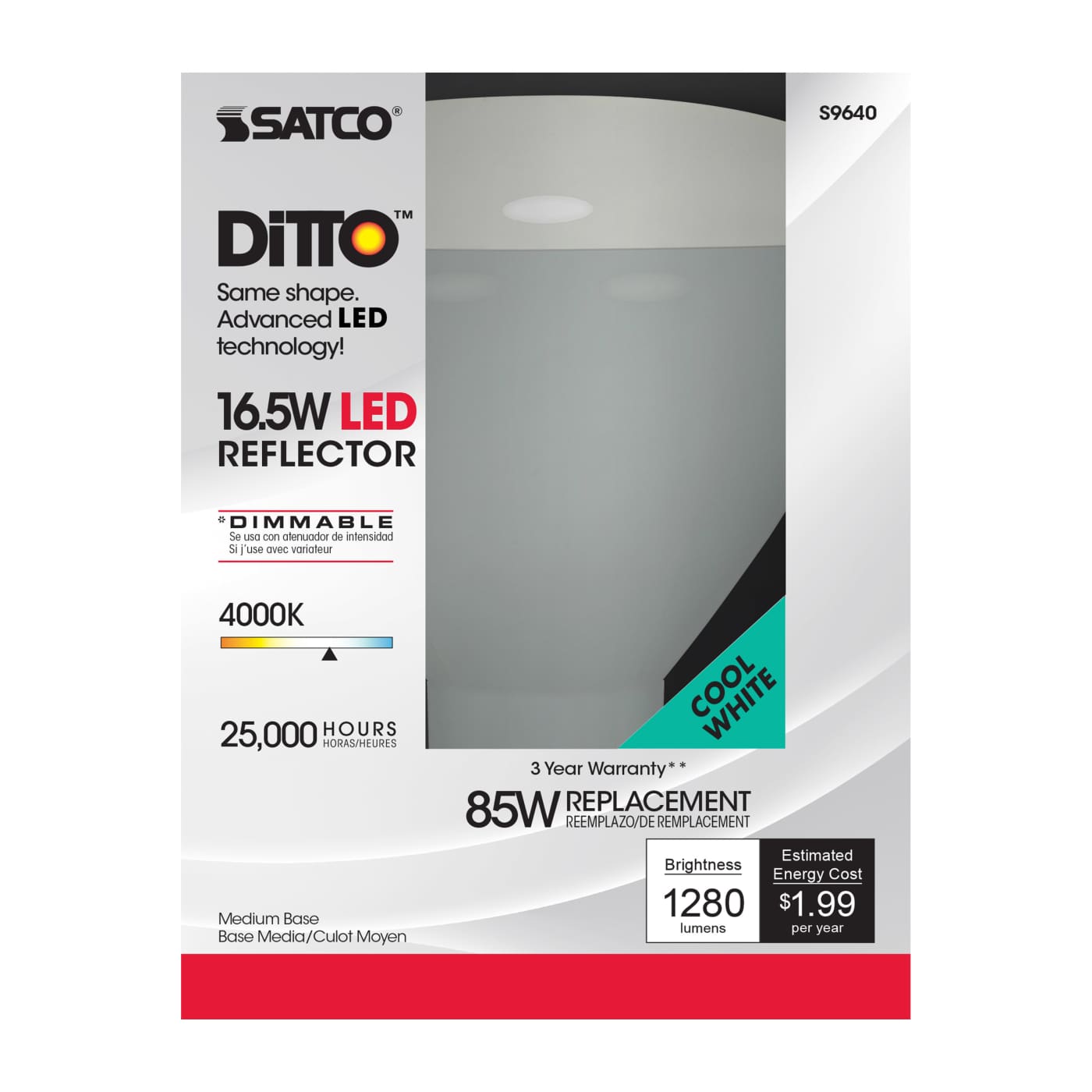 16.5BR40/LED/4000K/1200L/120V - S9640