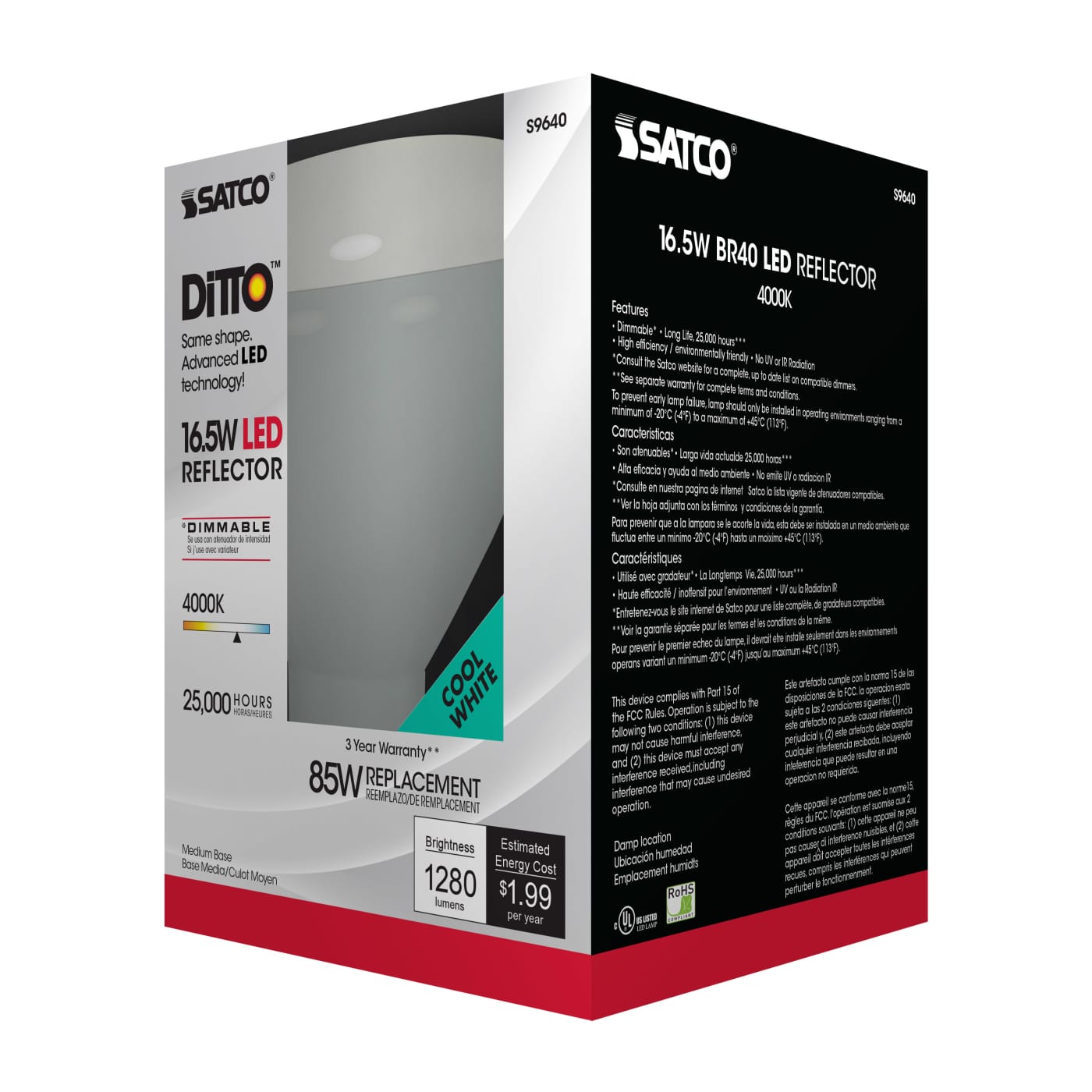 16.5BR40/LED/4000K/1200L/120V - S9640