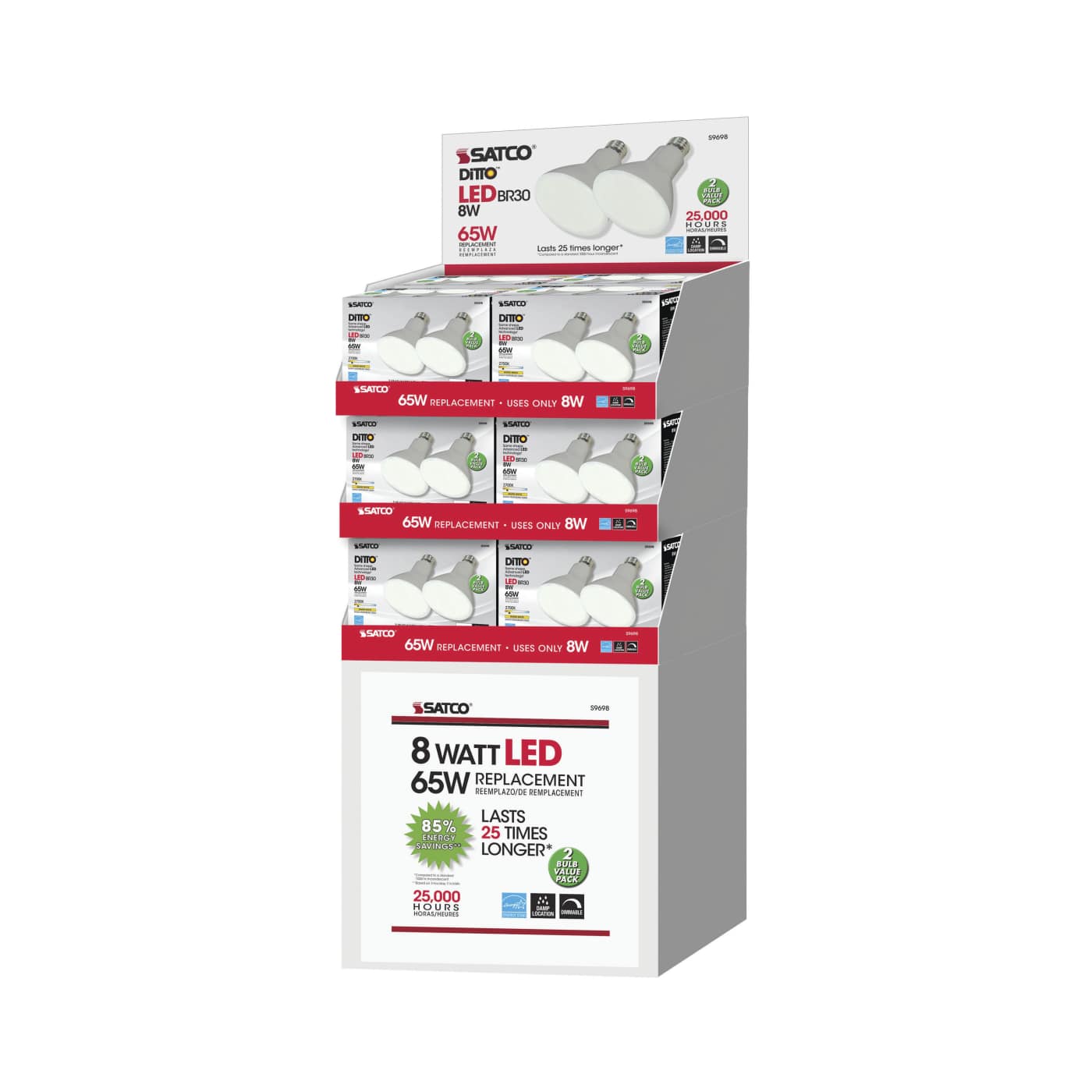 8BR30/LED/2700K/650L/2PK - S9698