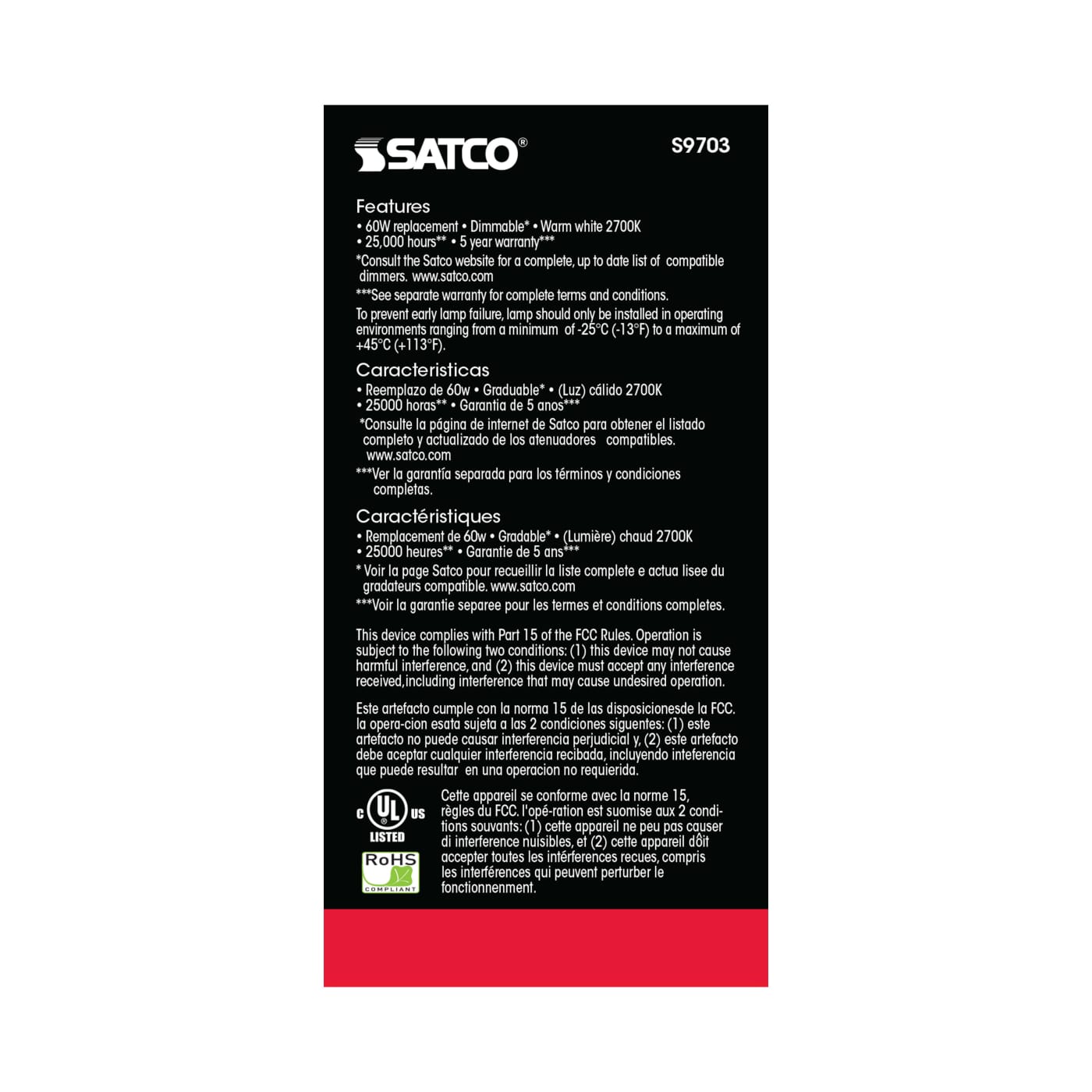 10A19/OMNI/LED/27K/90CRI - S9703