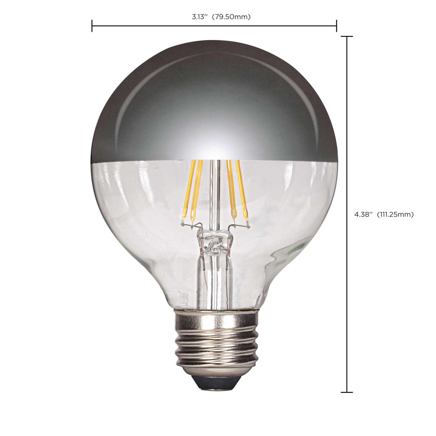 4.5G25/SLV/LED/E26/27K/120V - S9828