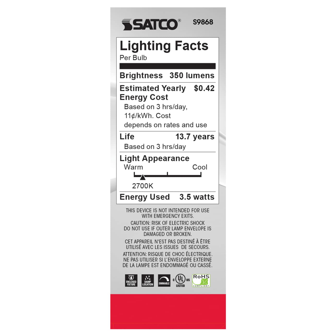 3.5CTF/LED/FR/27K/120V - S9868