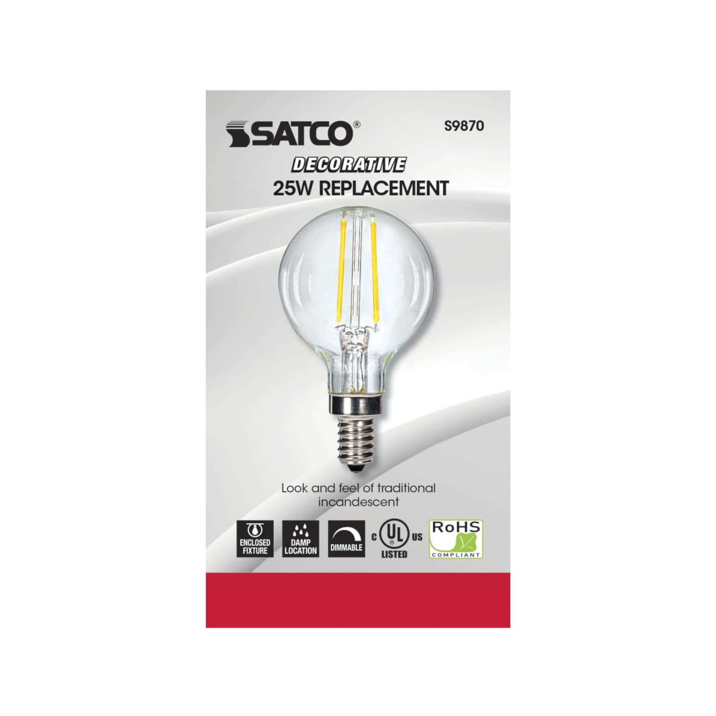 2.5G16.5/LED/CL/27K/120V/E12 - S9870