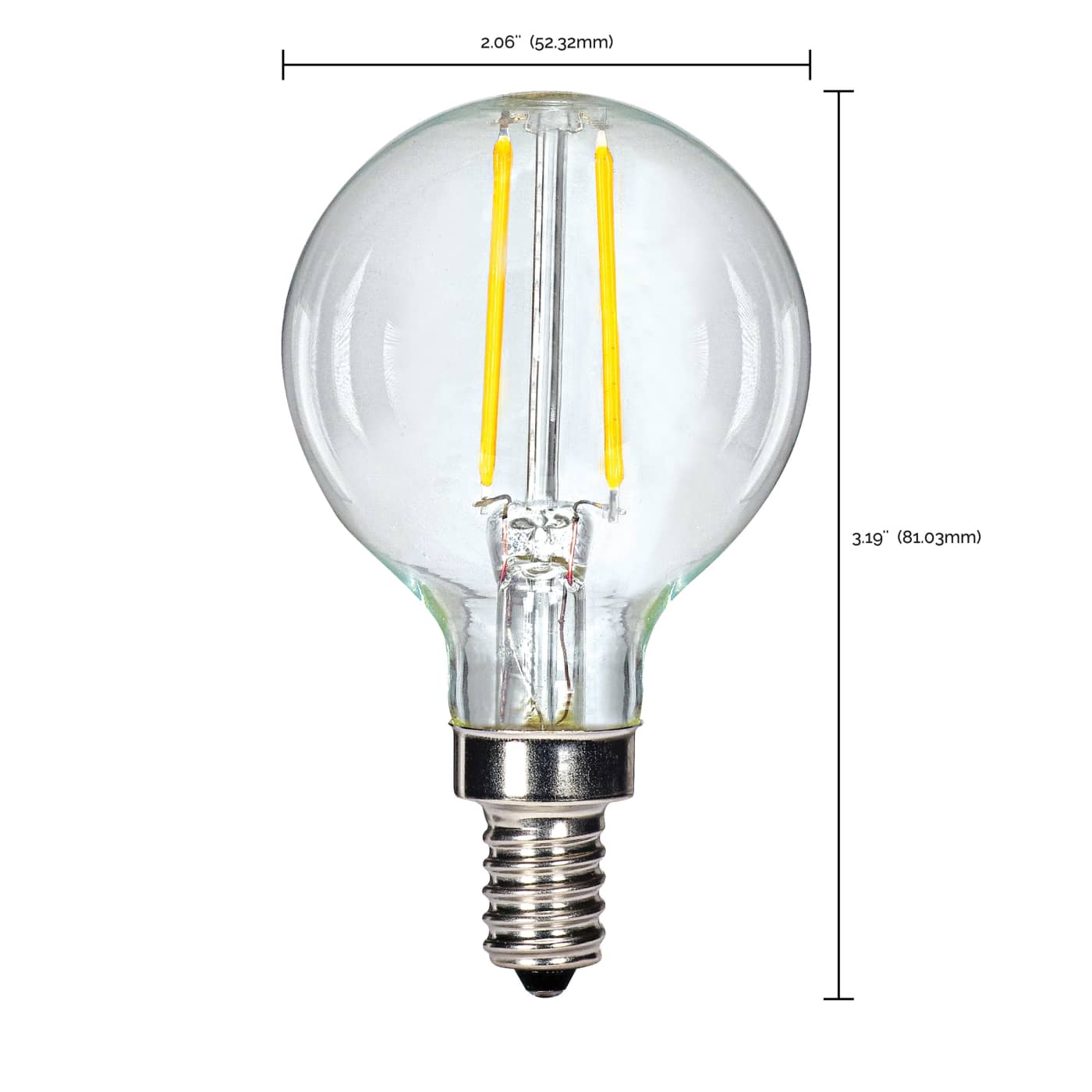 2.5G16.5/LED/CL/27K/120V/E12 - S9870