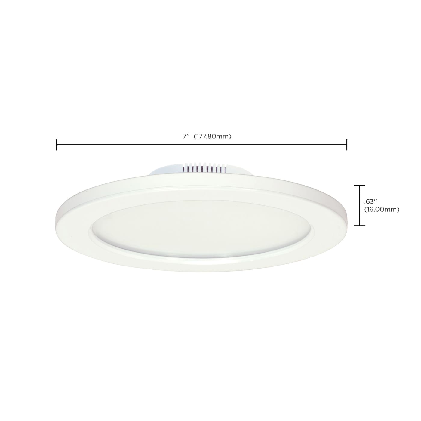 12W/LED/7"FLUSH/3K/WH/SL - S9882