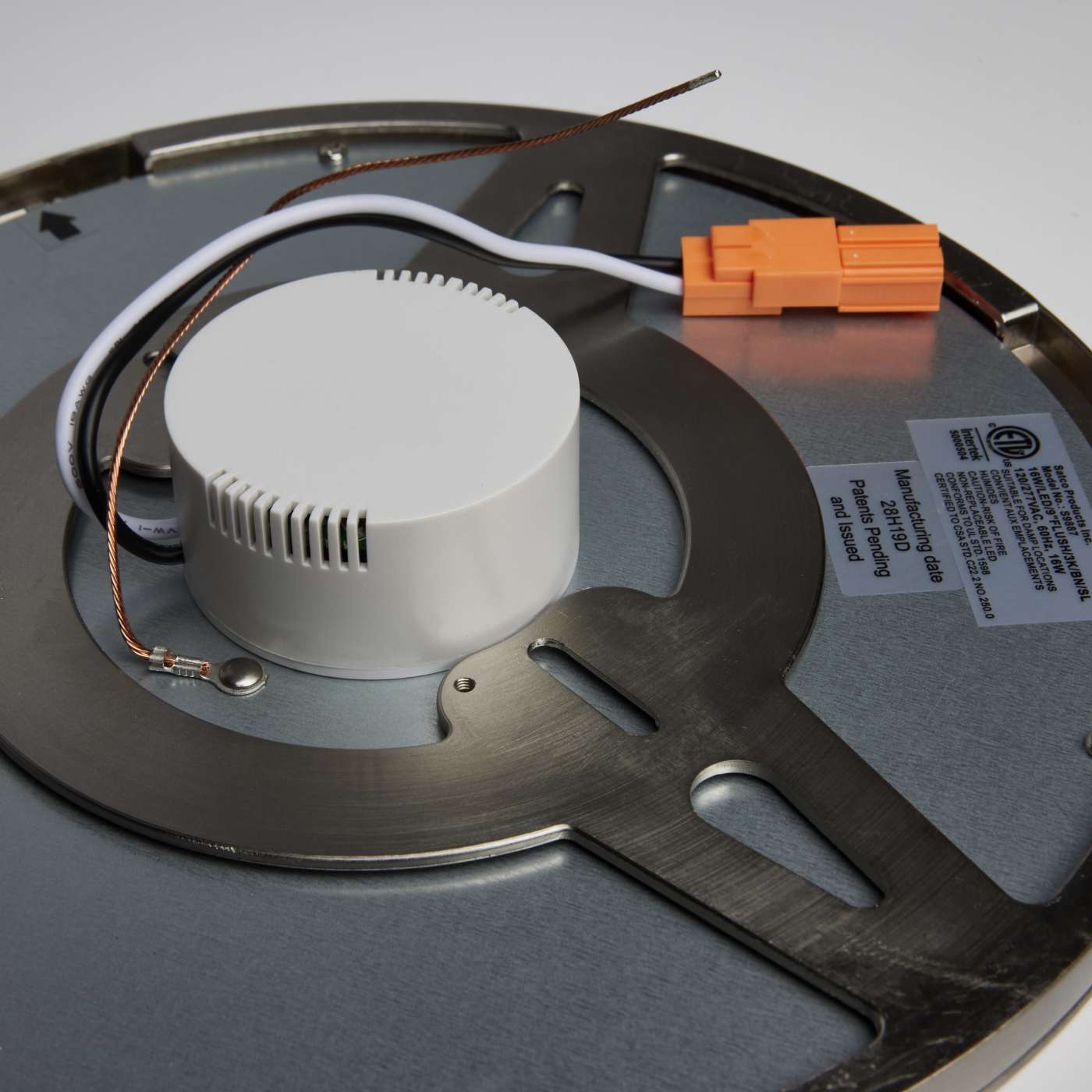 16W/LED/9"FLUSH/3K/BN/SL - S9887