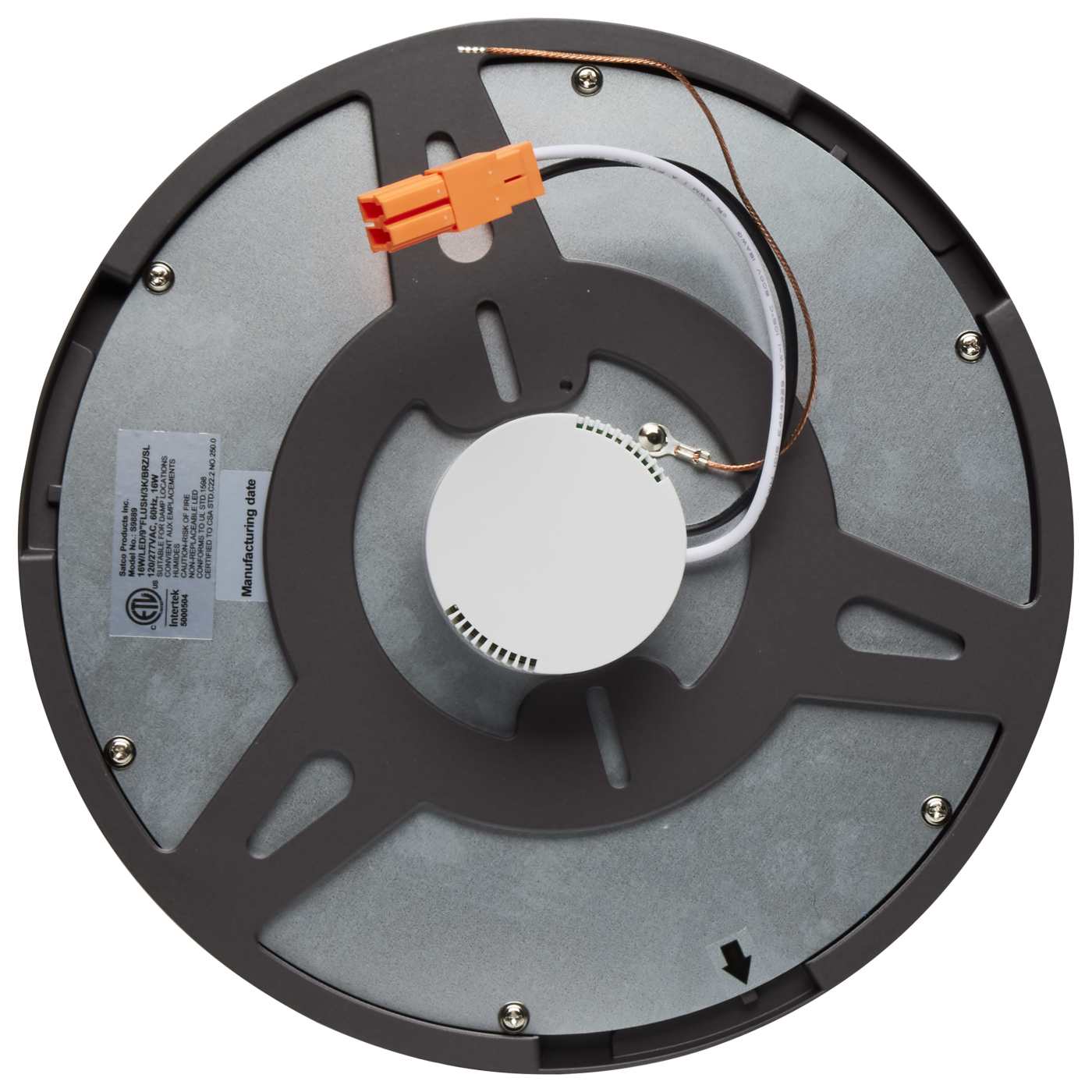 16W/LED/9"FLUSH/3K/BRZ/SL - S9889