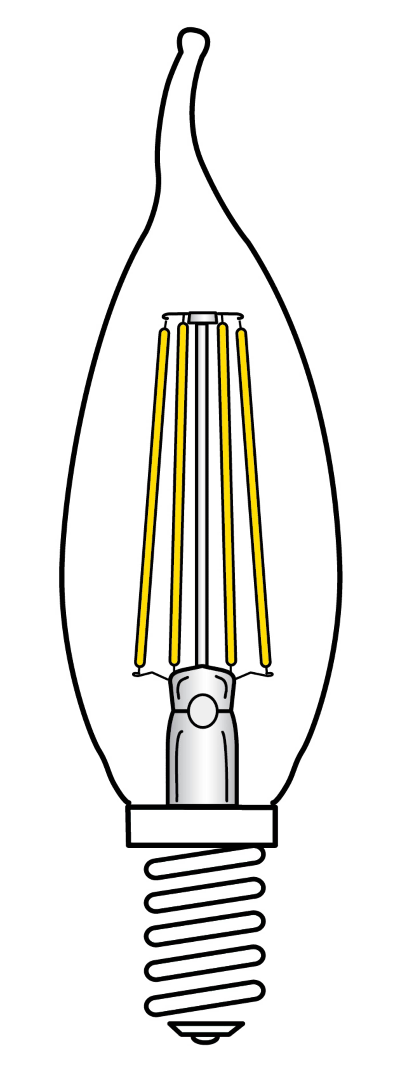 3.5W CFC/LED/27K/CL/120V - S9923