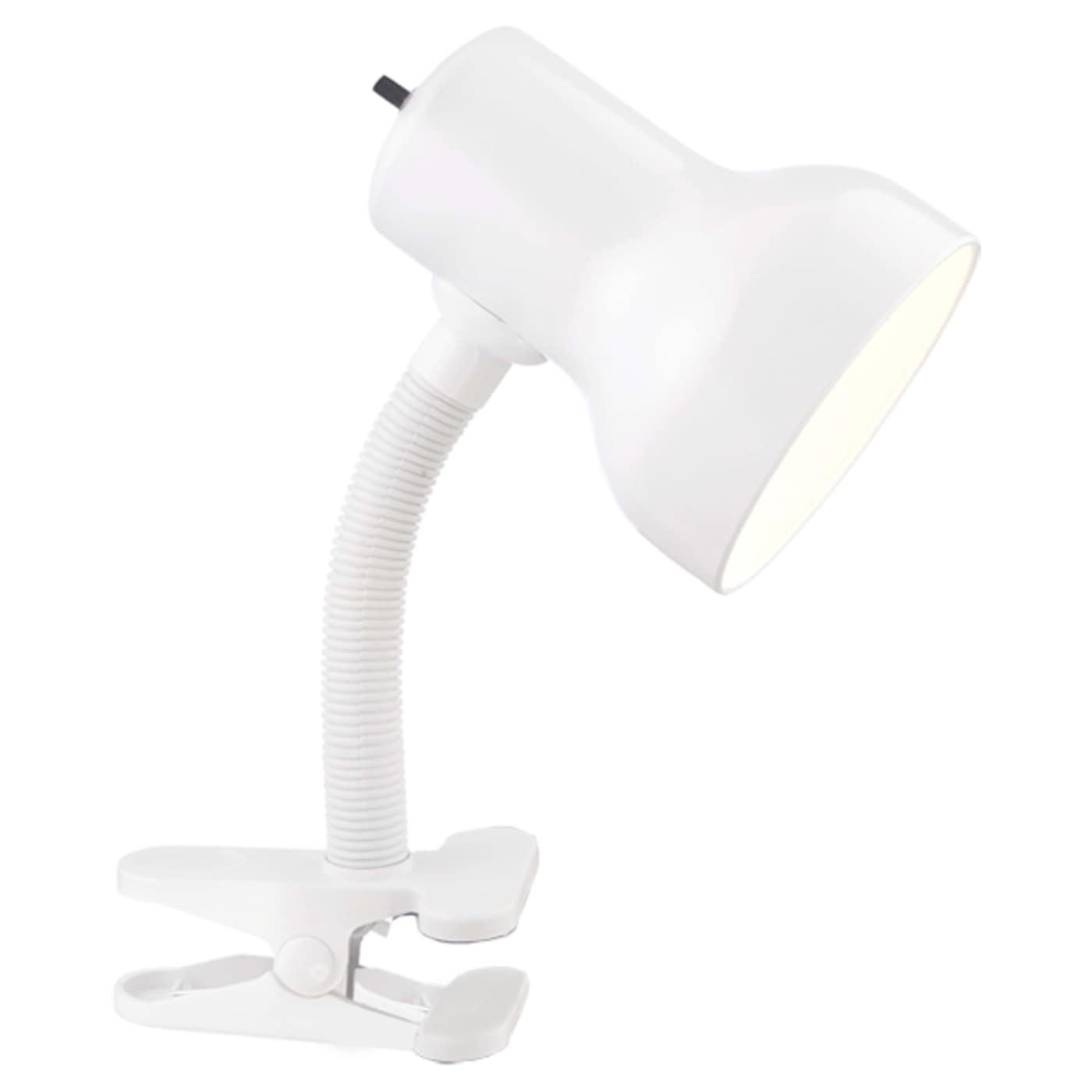 WHITE CLIP ON GOOSE NECK LAMP - SF76-227
