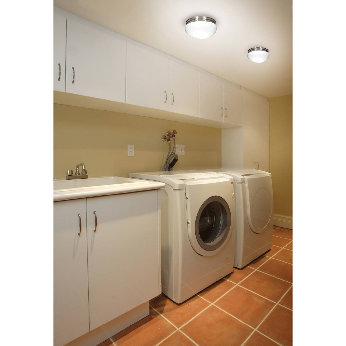 2 LIGHT 12" MUSHROOM FLUSH - SF76-605