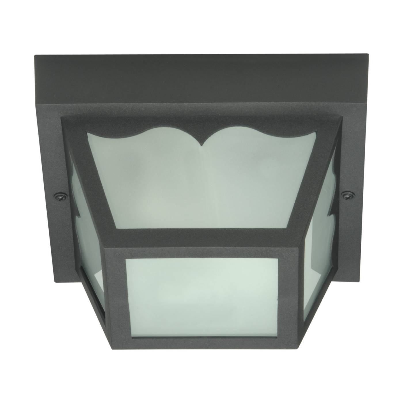 1 LIGHT 8" POLY CARPORT FLUSH - SF77-863
