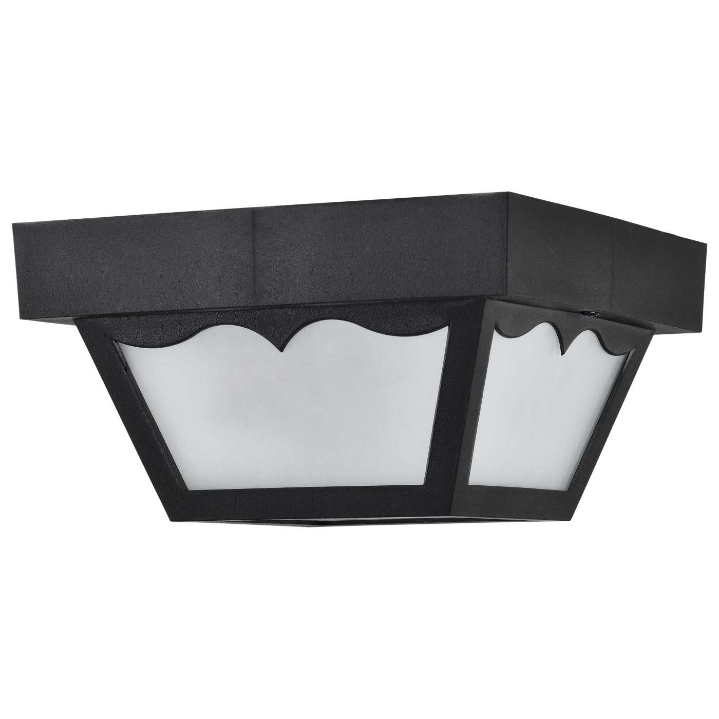 1 LIGHT 8" POLY CARPORT FLUSH - SF77-863