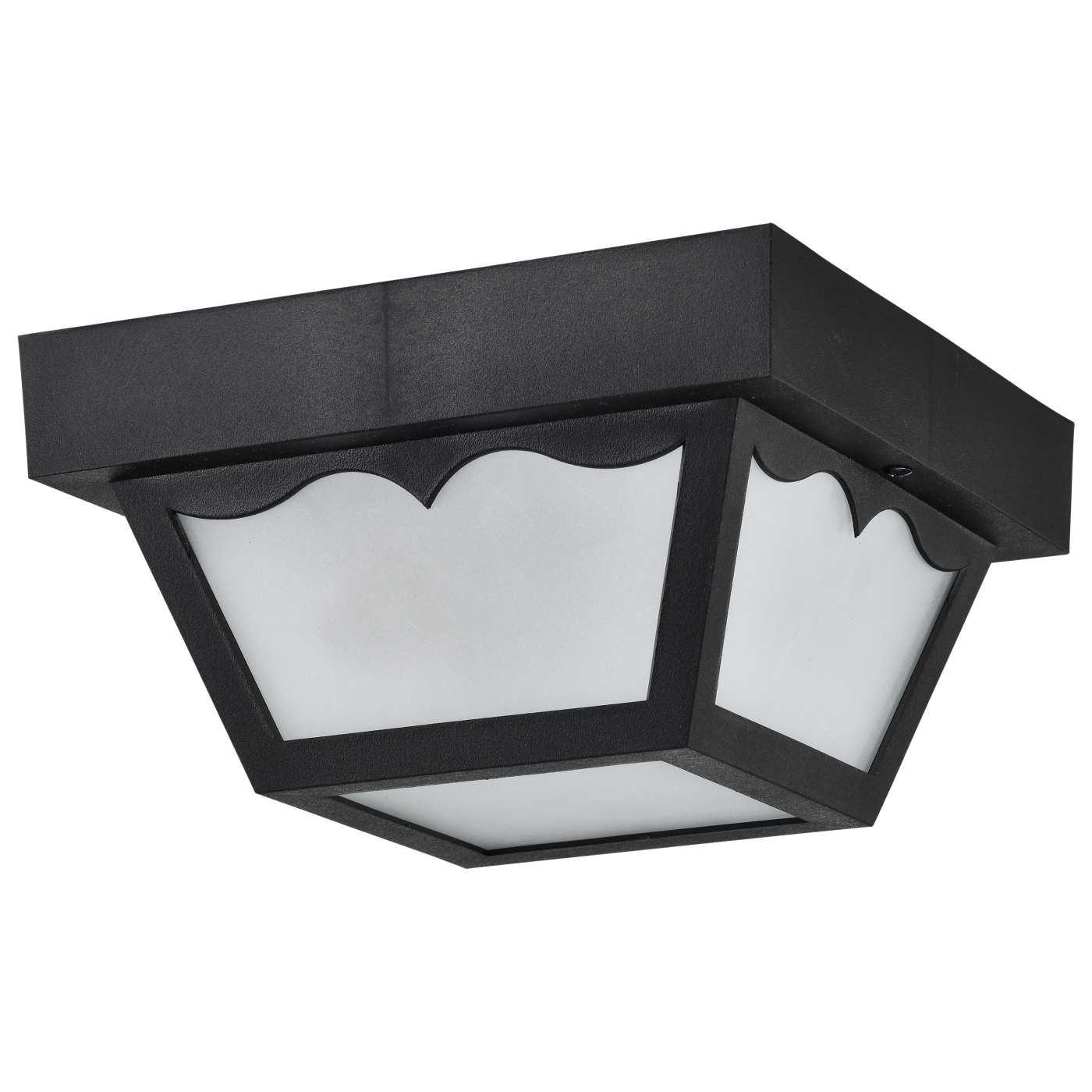 1 LIGHT 8" POLY CARPORT FLUSH - SF77-863