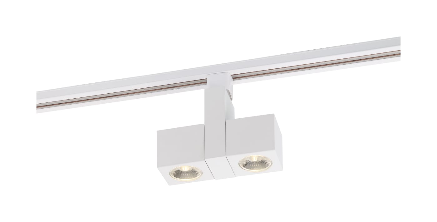 24W LED SQUARE DUAL TRACK HEAD - TH486