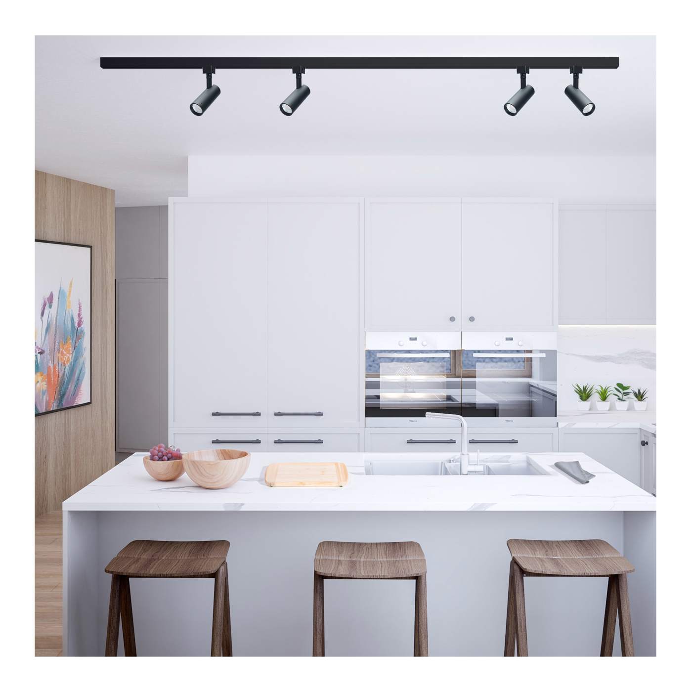 30W CCT LED TRK 48 BLK J-STYLE - TH5024